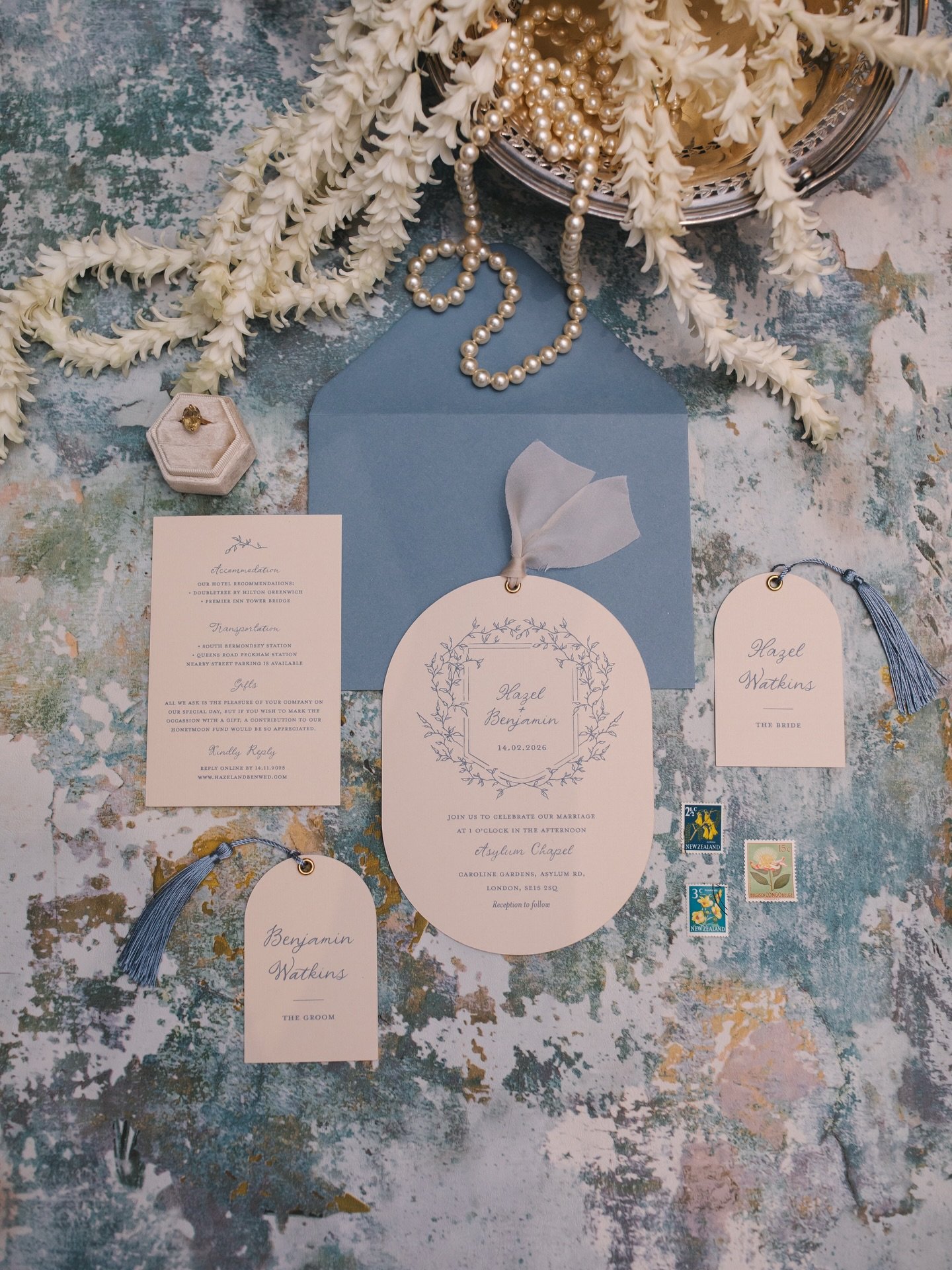 Adoring these gothic vibes at the super cool Asylum Chapel in London. I created a bespoke stationery design inspired by the gothic vibes and blue tones of the inside walls! Should we get this added to the house collection? 👀 

Photographer &amp; Con