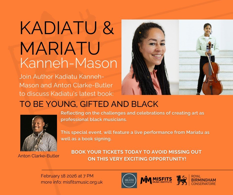 We're excited to announce that tickets are now available for our special event featuring Kadiatu and Mariatu Kanneh-Mason with a conversation around Kadiatu's new book and its theme &quot;To be young, gifted and black&quot;. 

We've already seen a gr