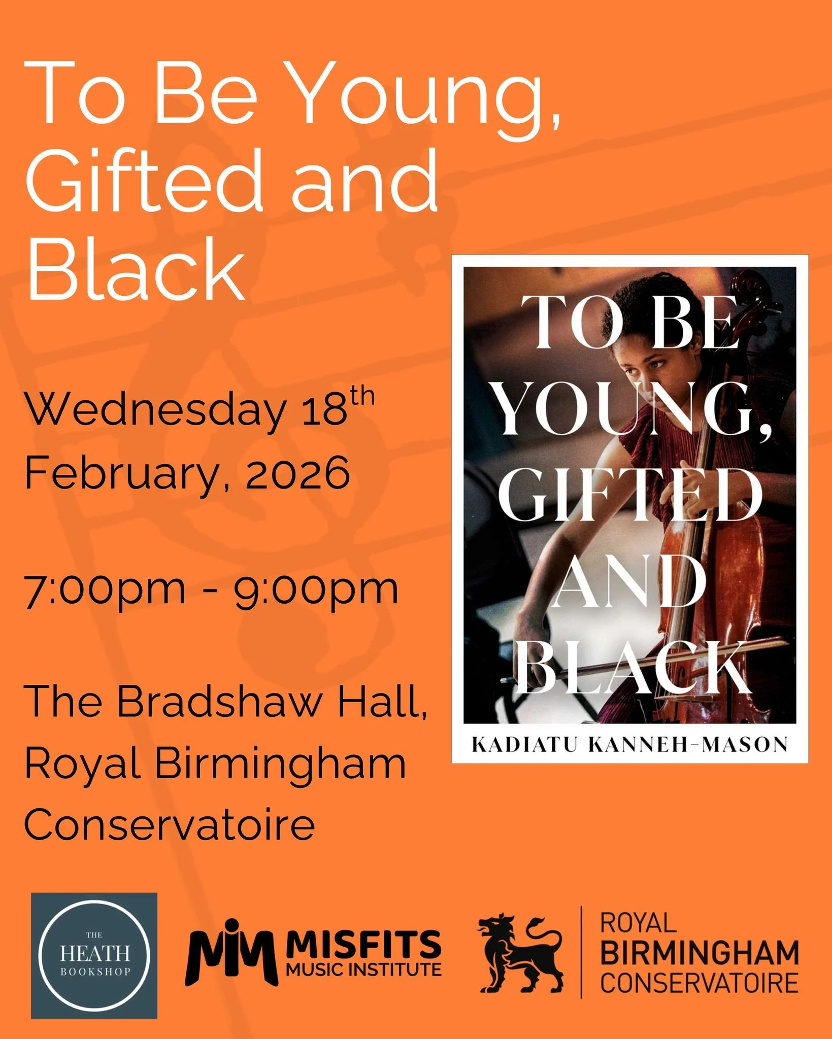 Not long to go! We're super excited for our evening with Kadiatu &amp; Mariatu Kanneh-Mason. It's going to be a fantastic evening featuring discussion and a live performance from Mariatu.

To get your tickets, including concession &amp; student, head