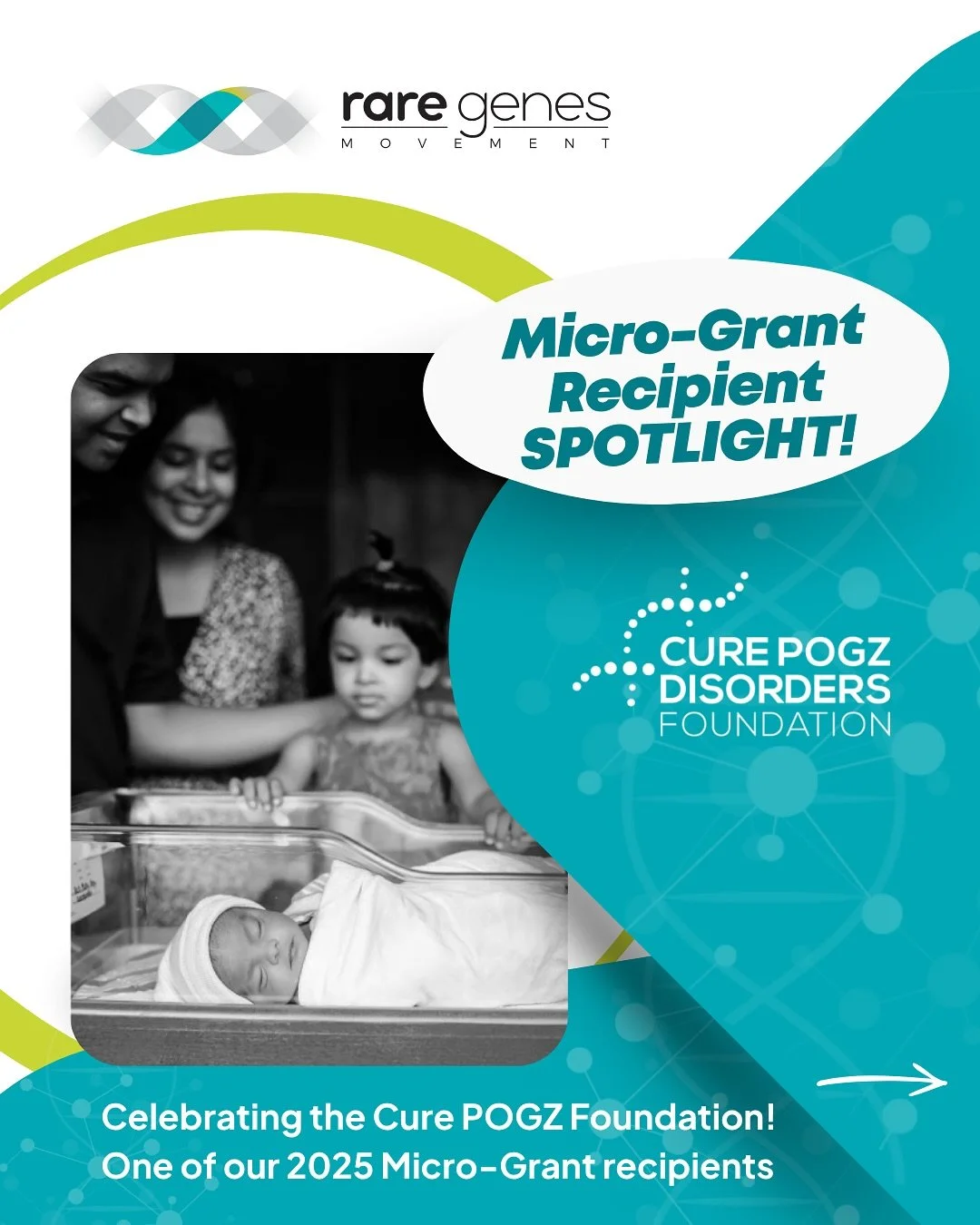 💙 MICRO-GRANT RECIPIENT SPOTLIGHT: @curepogzdisorders!

We&rsquo;re honored to spotlight one of our recent Rare Genes Movement Micro-Grant recipients: the Cure POGZ Foundation!! 

Founded by Swapna in honor of her son, Ved &mdash; one of only a smal