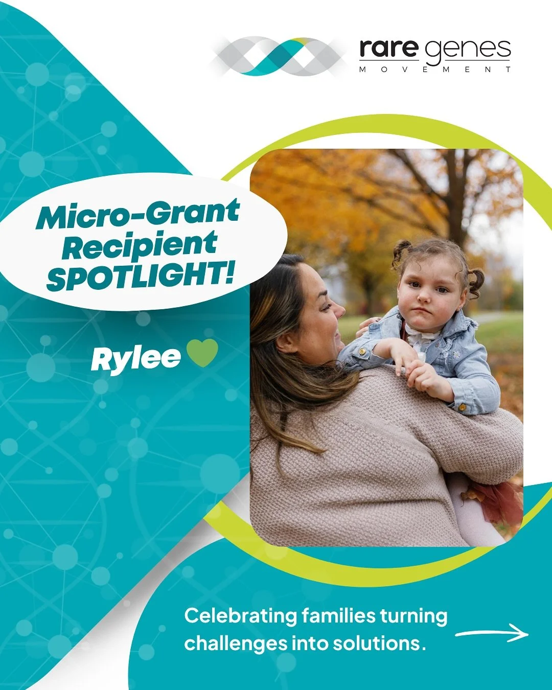 🌟 MICRO-GRANT RECIPIENT SPOTLIGHT: Meet Rylee 💚

Rylee is a bright, determined toddler living with a RAB11B gene mutation &mdash; a rare neurodevelopmental condition that affects mobility, muscle tone, and overall development. Even with the challen