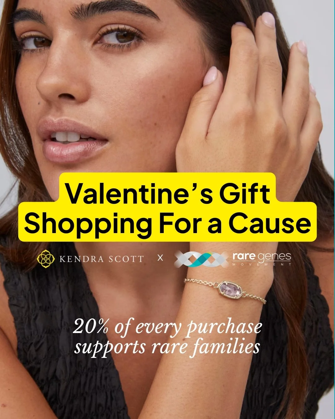 Valentine&rsquo;s gift shopping for a cause 💛✨

Join us Saturday Feb 7 from 2 to 4 pm at Kendra Scott Bridgewater for a special in store giveback event benefiting Rare Genes Movement.

20% of every purchase supports Rare Genes Movement&hellip; while