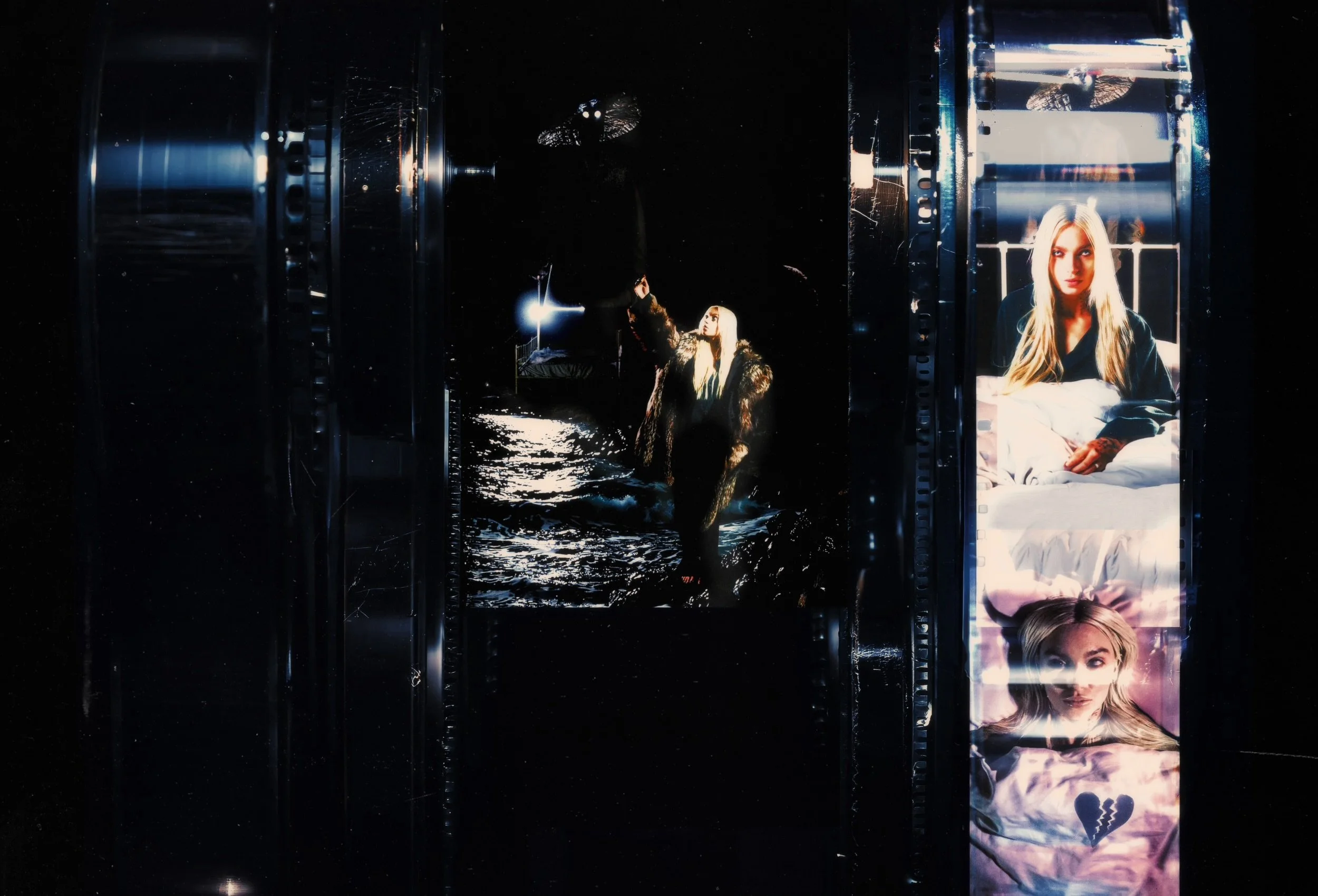 tom van den Broek Narrative Photography - shooting July Jones music artist in a horror context