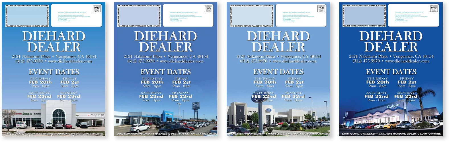  Page 8 examples of Car n Buyer magazine mailer. 