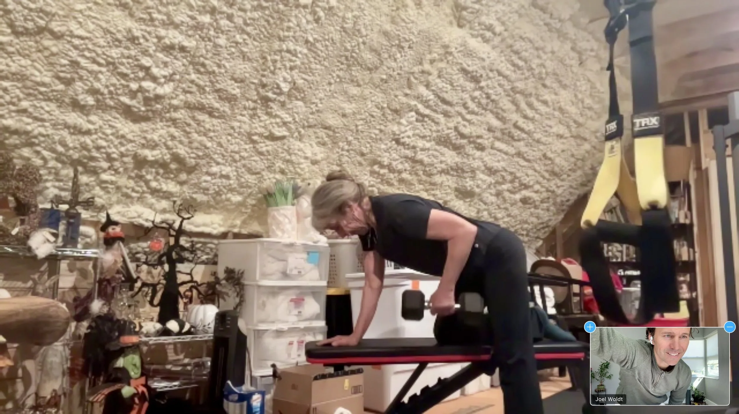 69 year old woman building strength safely with Joel Woldt