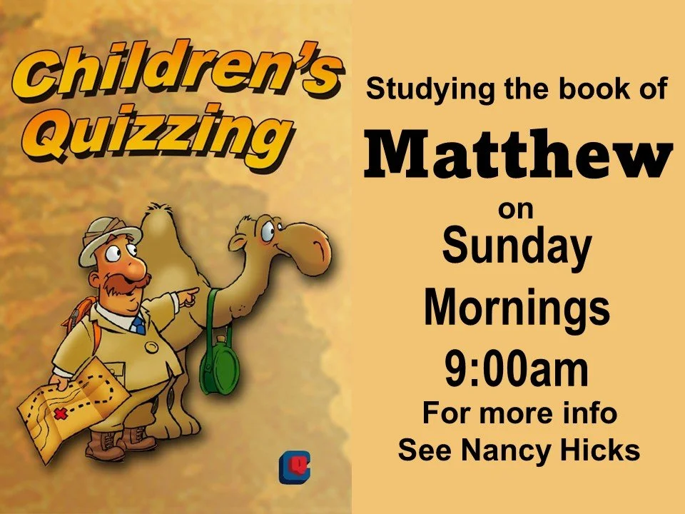 Children's Quizzing — Spring Hill Calvary Church of the Nazarene