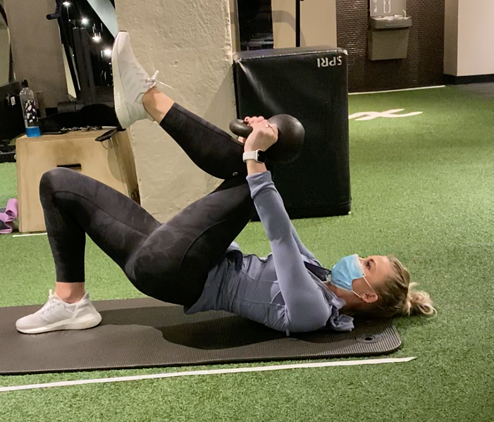 Coach Camm Exercise of the Week SL Glute Bridge with Pullover — Lynx