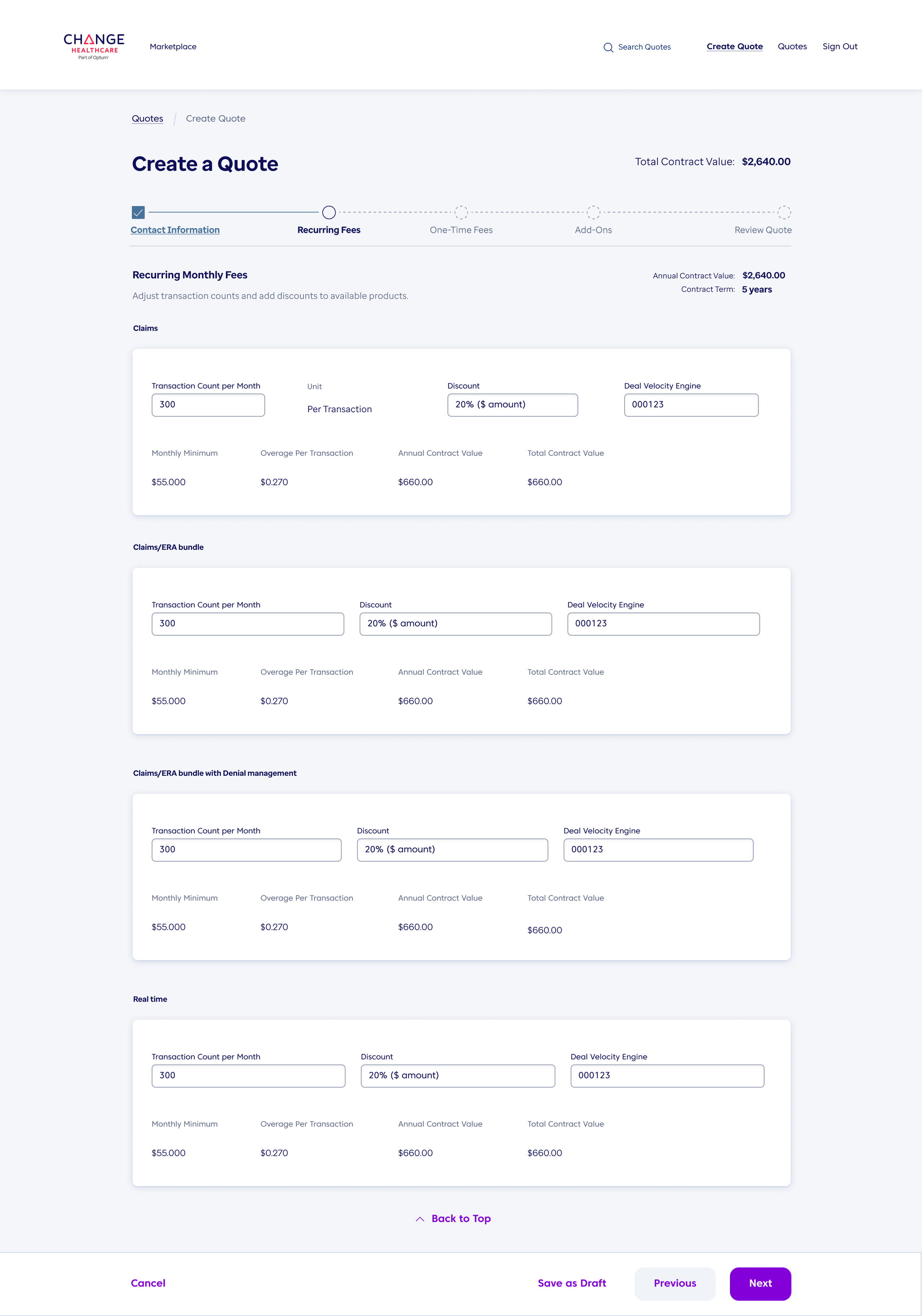 Sales team is able to generate quotes by entering data and/or pulling from SalesForce database