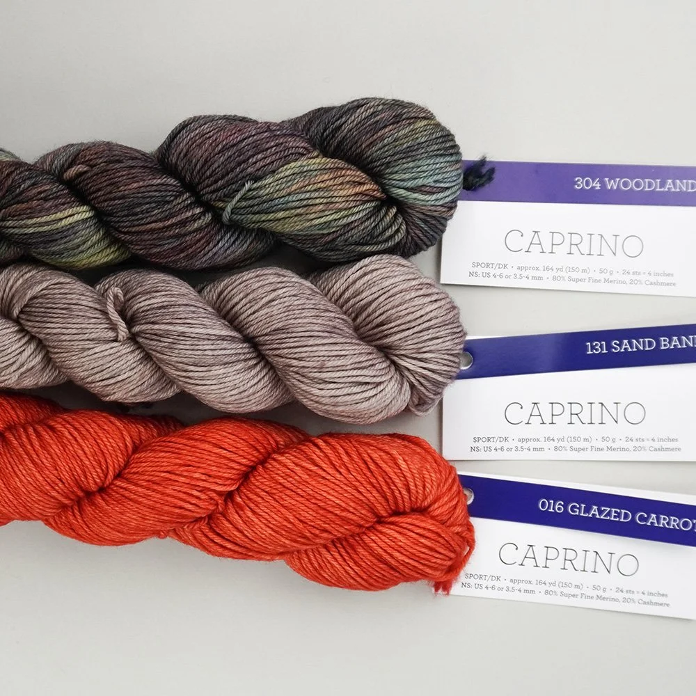 Three colors Woodland, Sand Bank & Glazed Carrot over a clear background