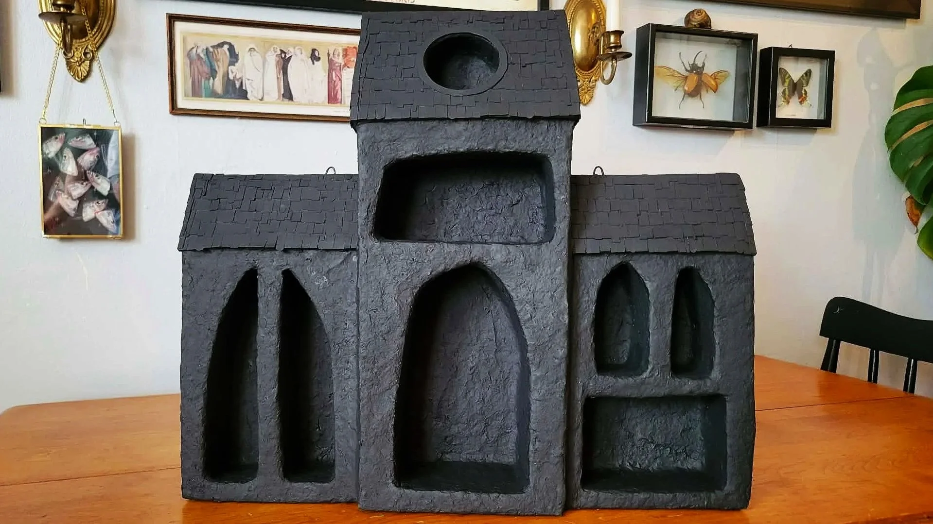 Haunted Trinket House - Papier-mache - Custom made for private collector - August 2026