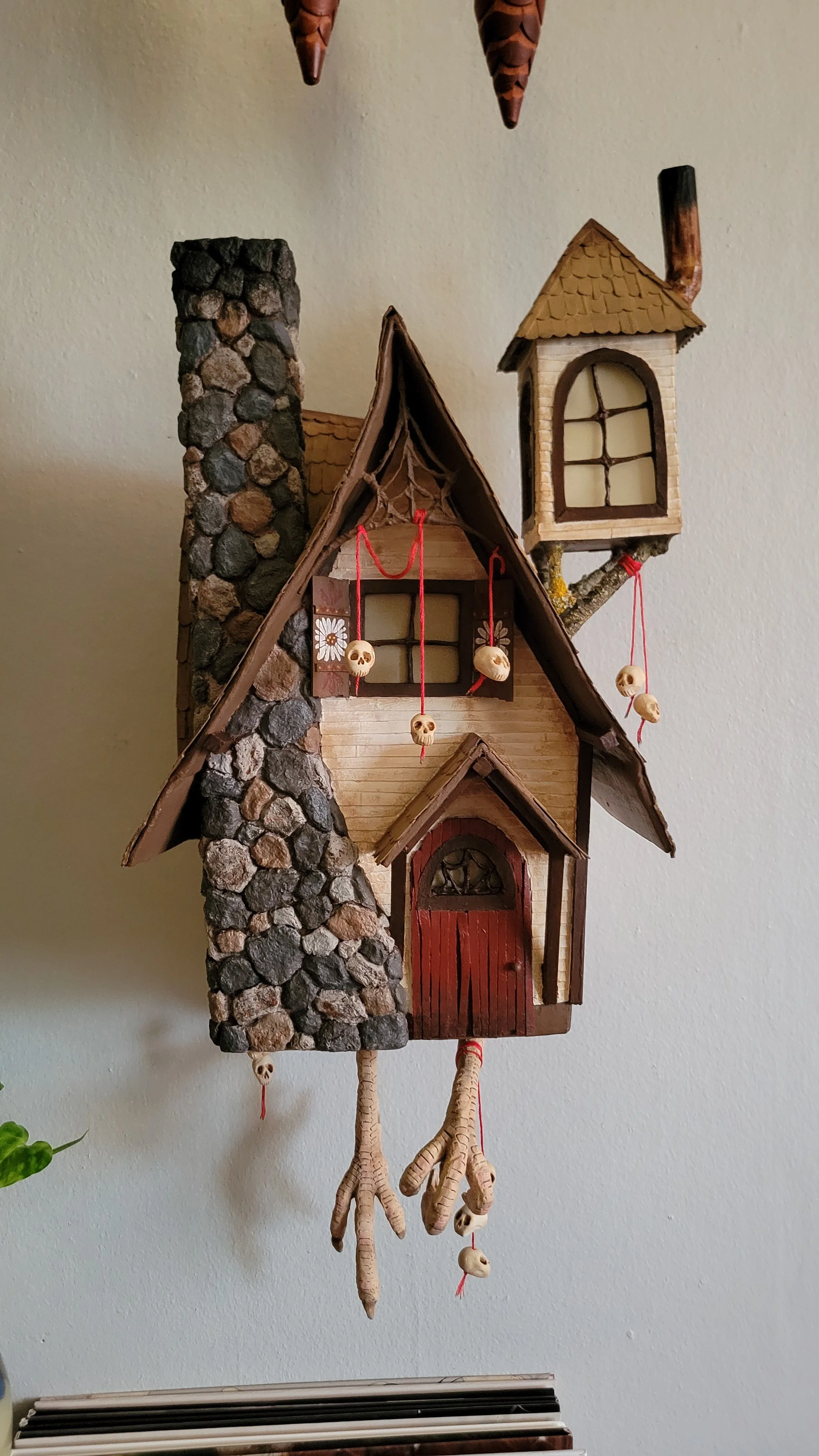 Baba Yaga's Hut - Papier-mache, natural materials, polymer clay - July 2026