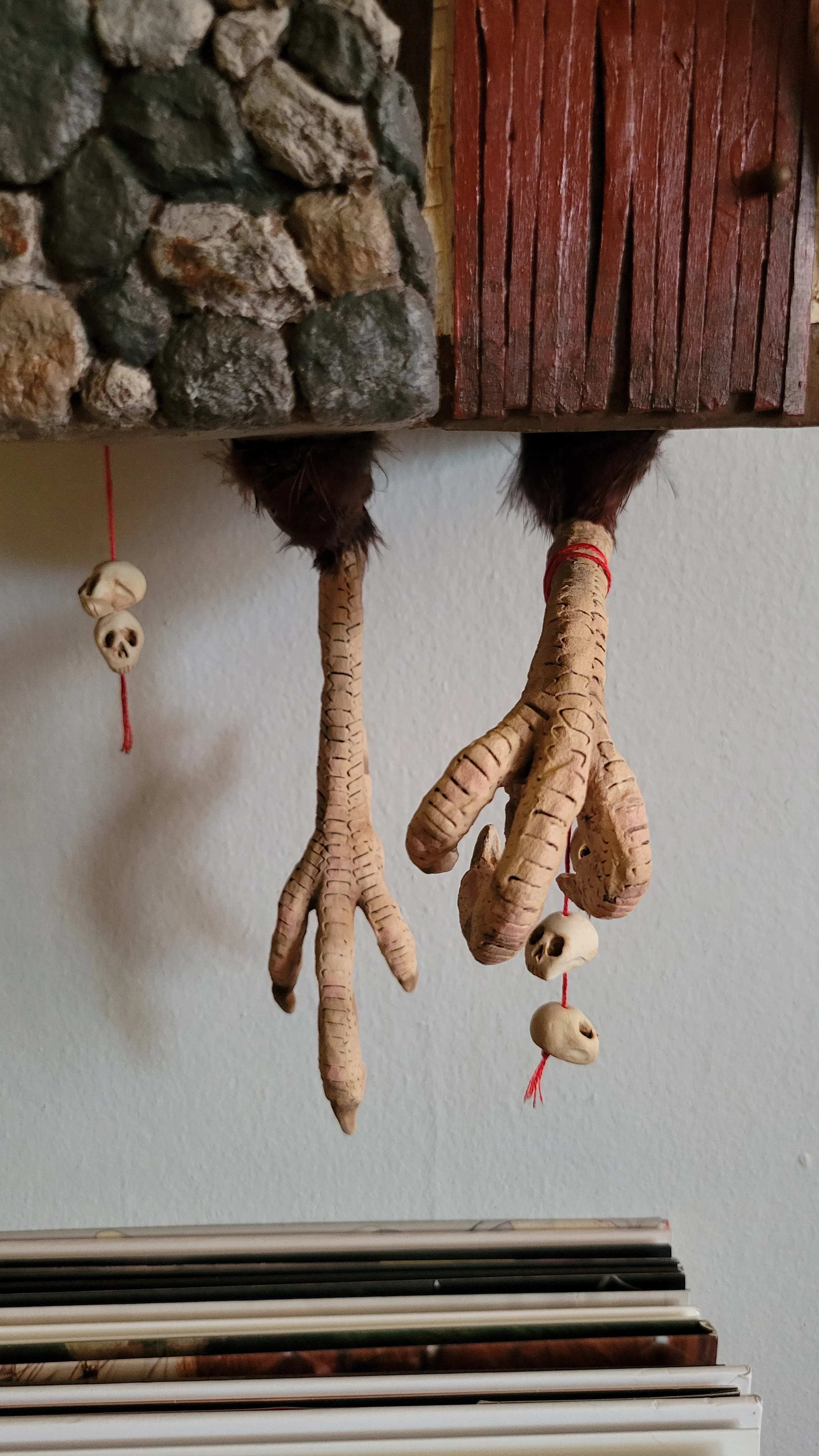 Baba Yaga's Hut - Papier-mache, natural materials, polymer clay - July 2026
