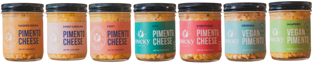 finicky foods pimento cheese jars