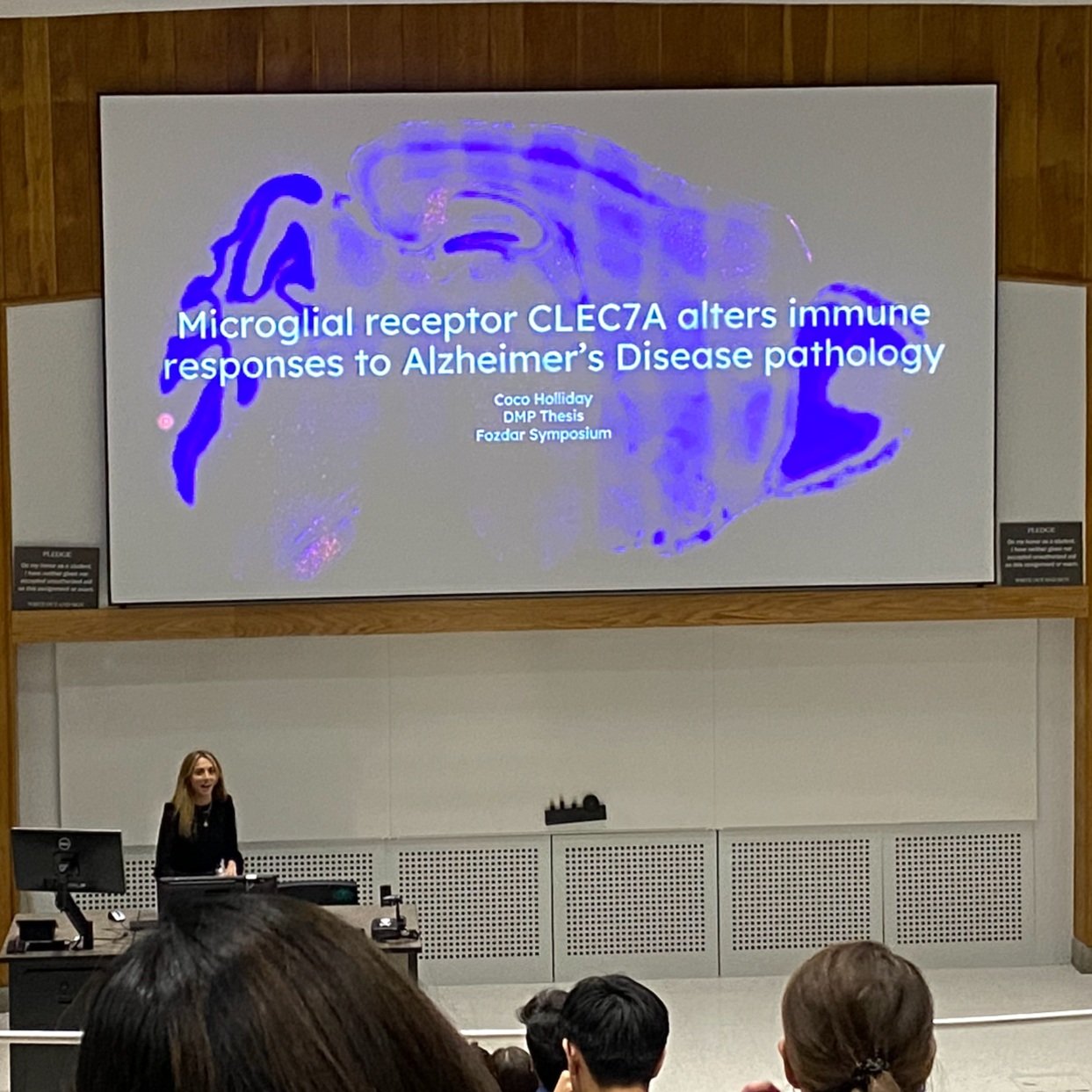 Congrats to Coco, 1st prize talk at the Fozdar Symposium!