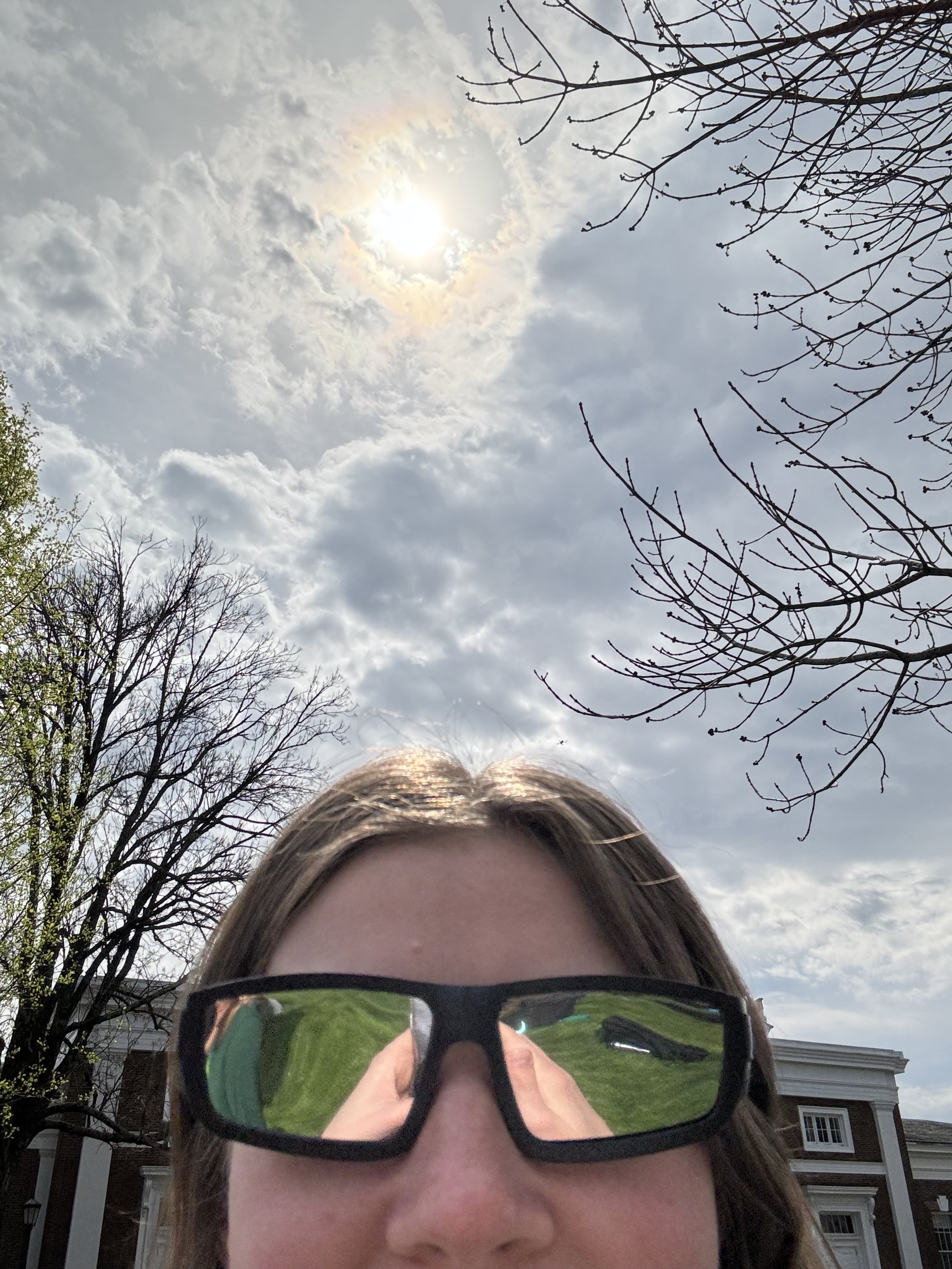Lexi and the sun (ft eye protection courtesy of the BIG center)