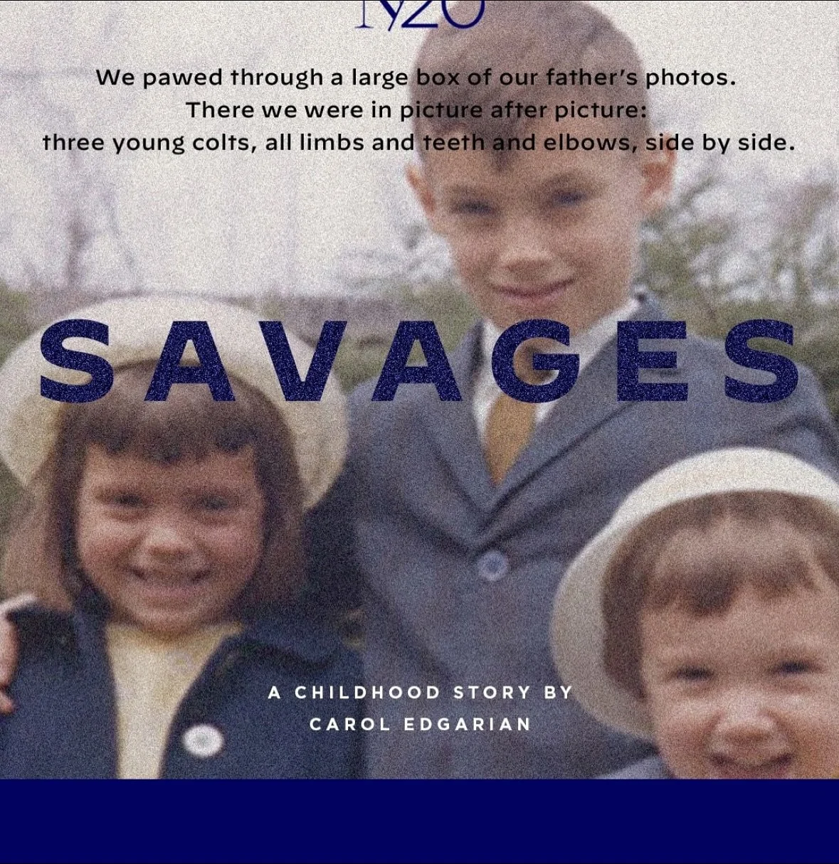 For all you sibling folk out there, here&rsquo;s an oldie now up on @narrativemag

https://www.narrativemagazine.com/issues/stories-week-2012-2013/story-week/savages-carol-edgarian