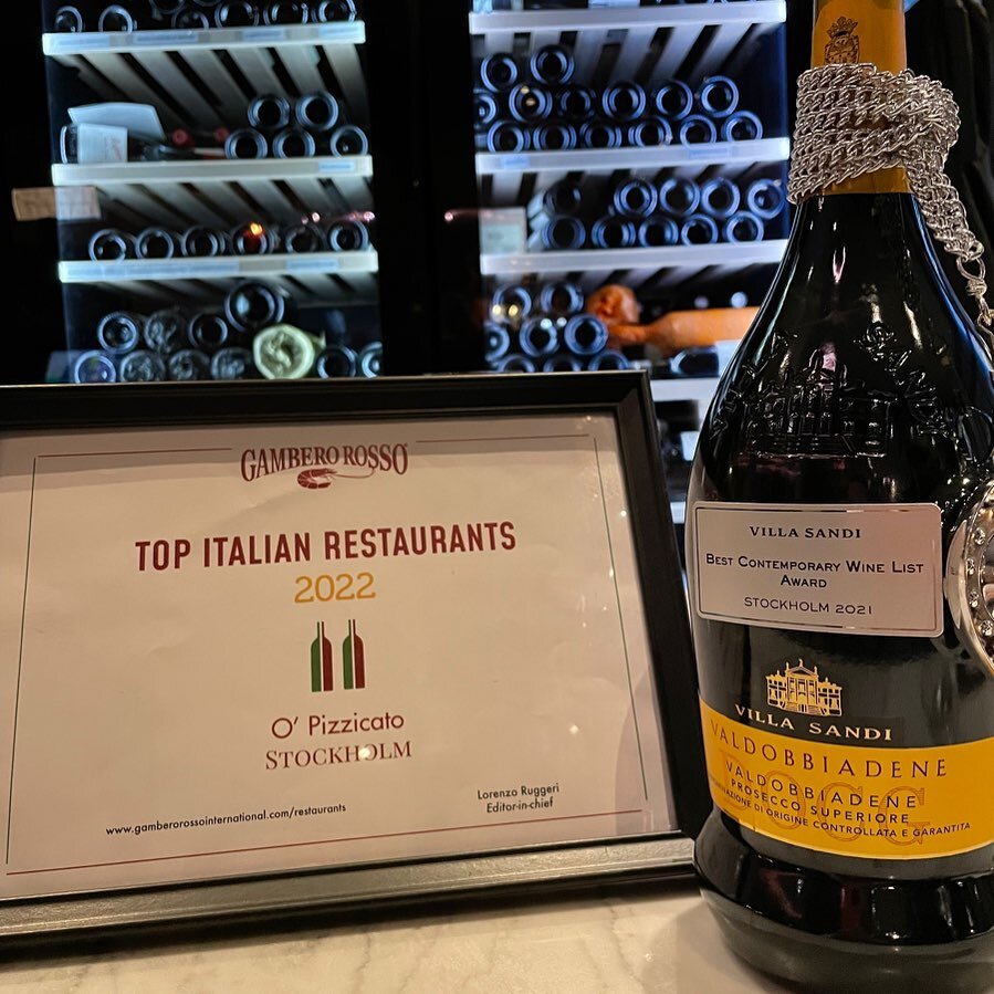 WOOW, we did not expect at all to be even nominated considering all the fantastic wine lists available today at many Italian restaurants in Stockholm.  We are so grateful and happy about this.  Thank you very much again @gambero_rosso @gamberorossoin