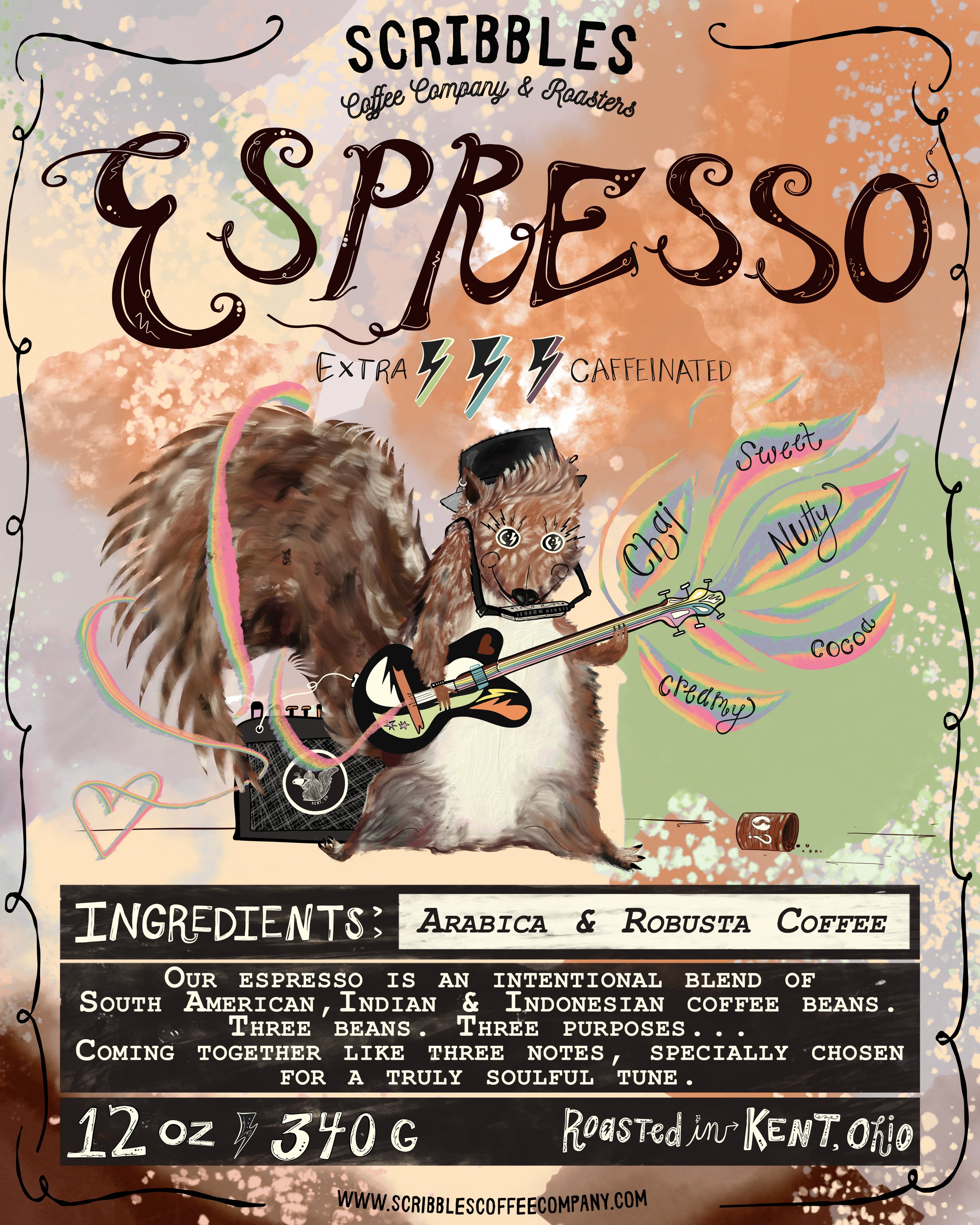 Scribbles Espresso Beans