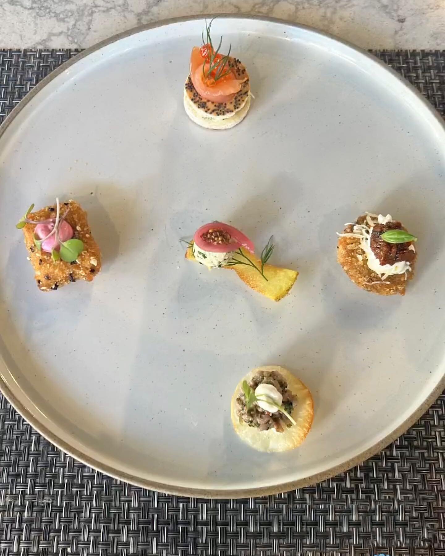 Some beautiful new canap&eacute;s coming up on our events menu 🏅
*
*
*
*
#nyccatering #eventfood #brooklyncatering #healthycatering #nycevents #hamptonsevents #weddingcatering #events #cateringevents