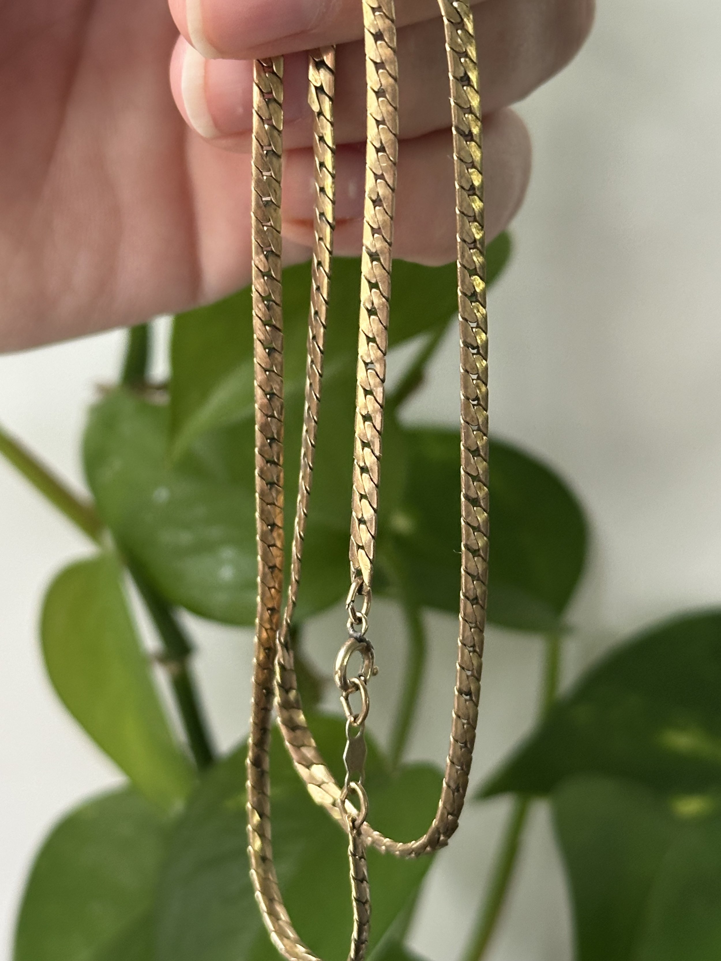 Vintage series 4 :: flat link chain (d)
