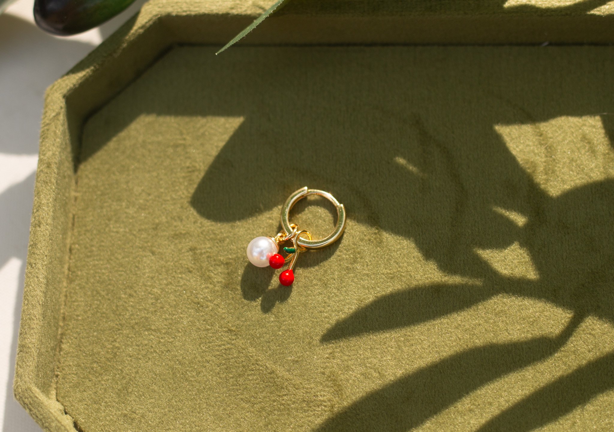 Sweet as a Cherry Charmed Hoop