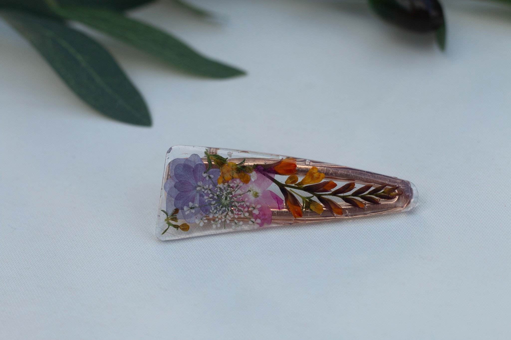 Purple & Orange Hairclip