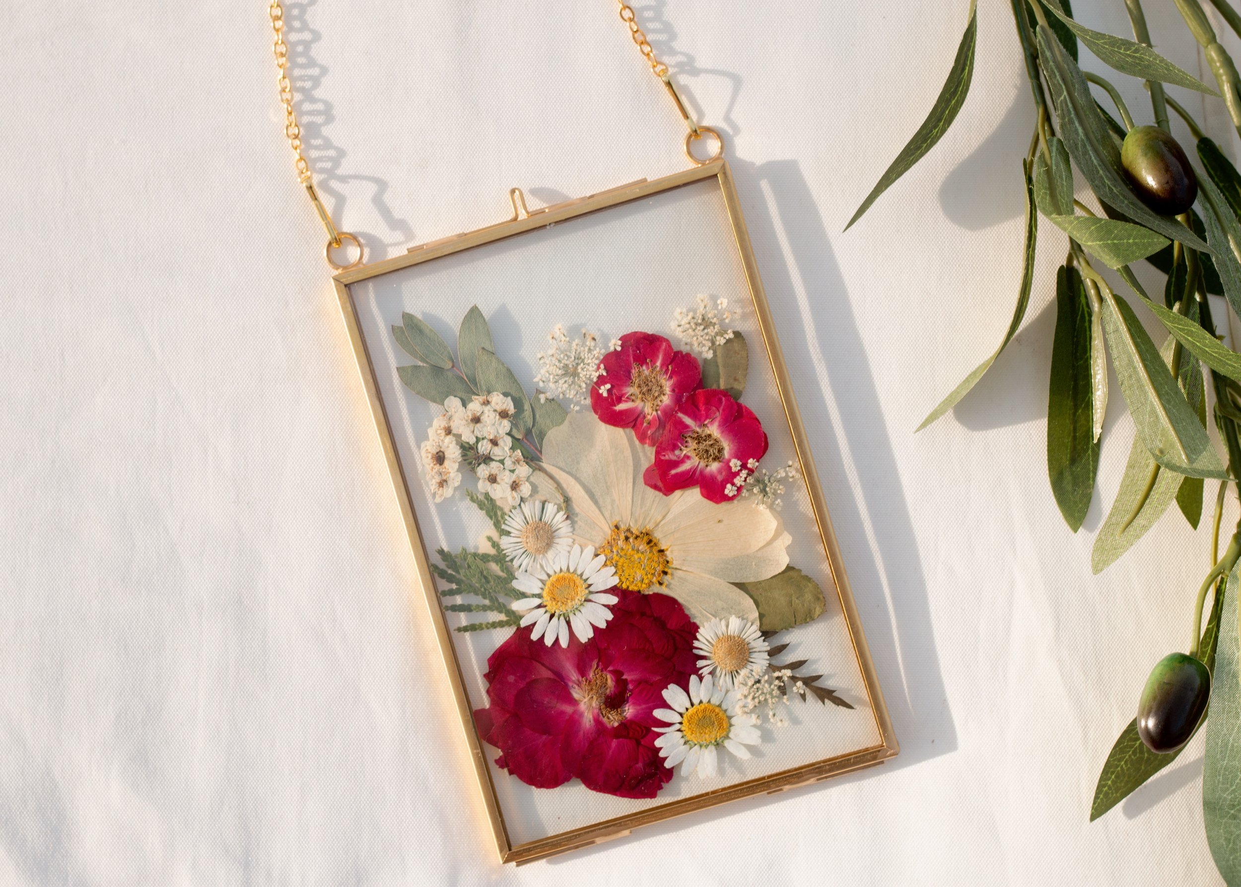 Red Floral Frame