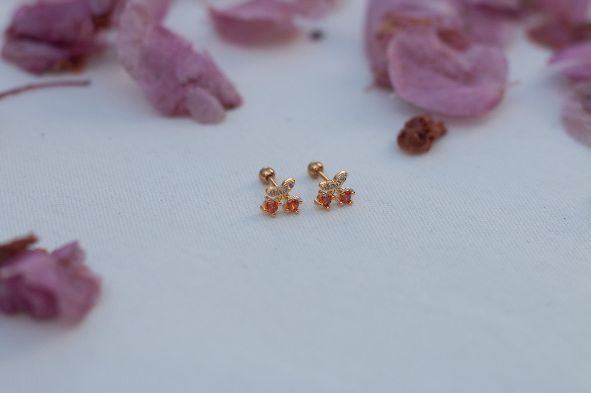 CZ Flat Back Studs