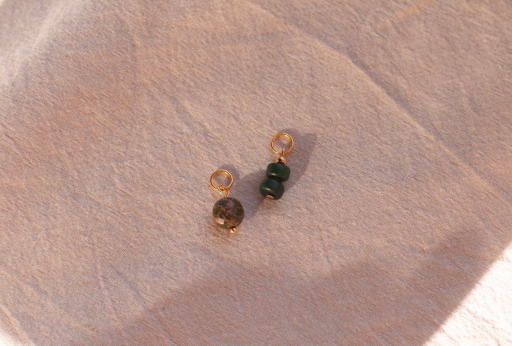 Green Bead Charms