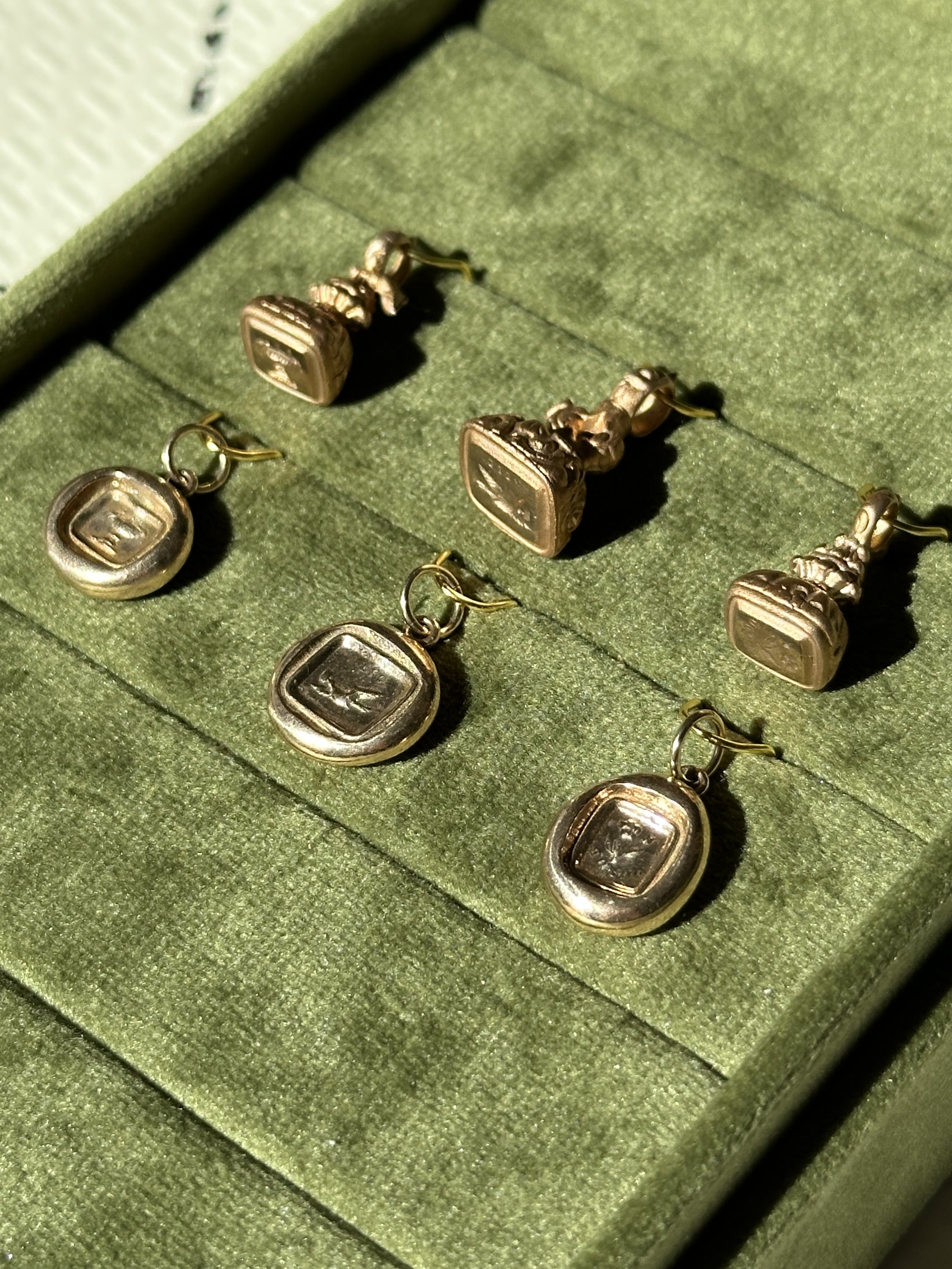 JJ: puffy intaglio charm