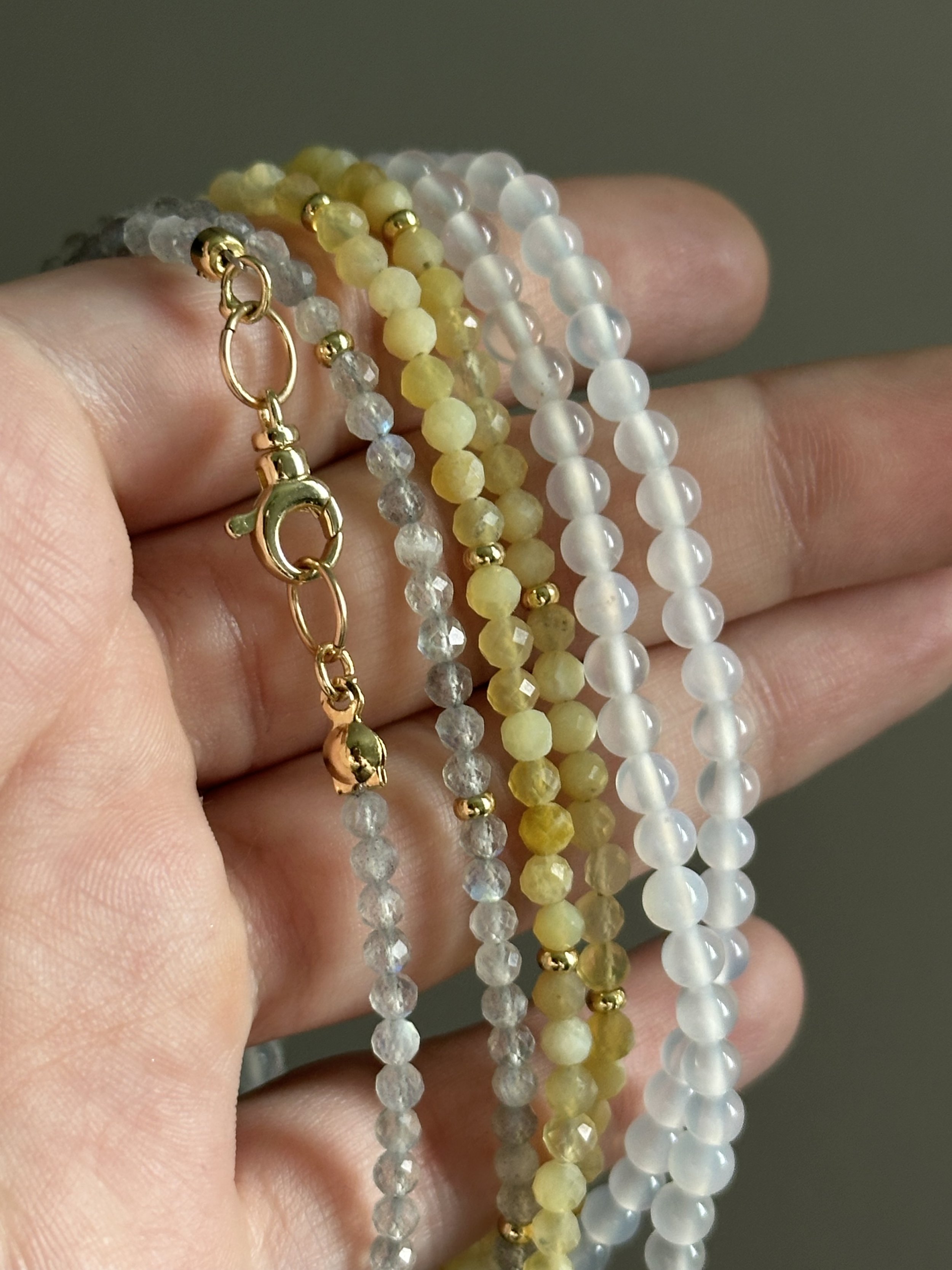 Drift x JJ :: semiprecious beaded chains