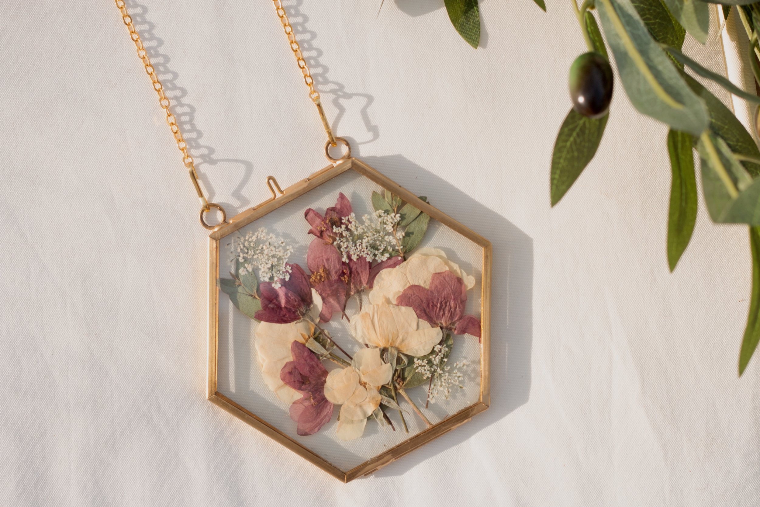 Mauve Floral Frame