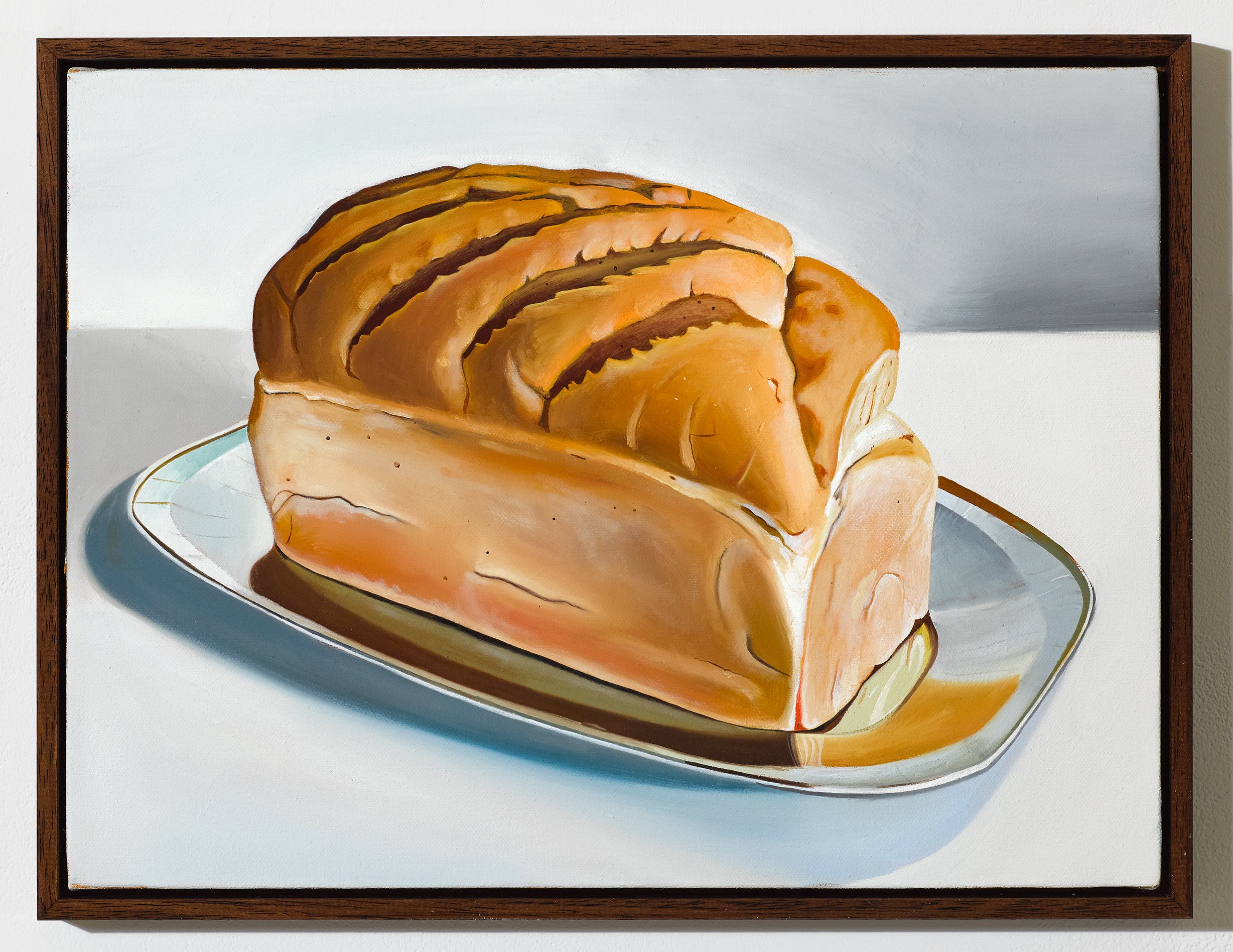  The Bread (2022)  Oil on canvas  30 x 40cm  Walnut tray frame  Available 
