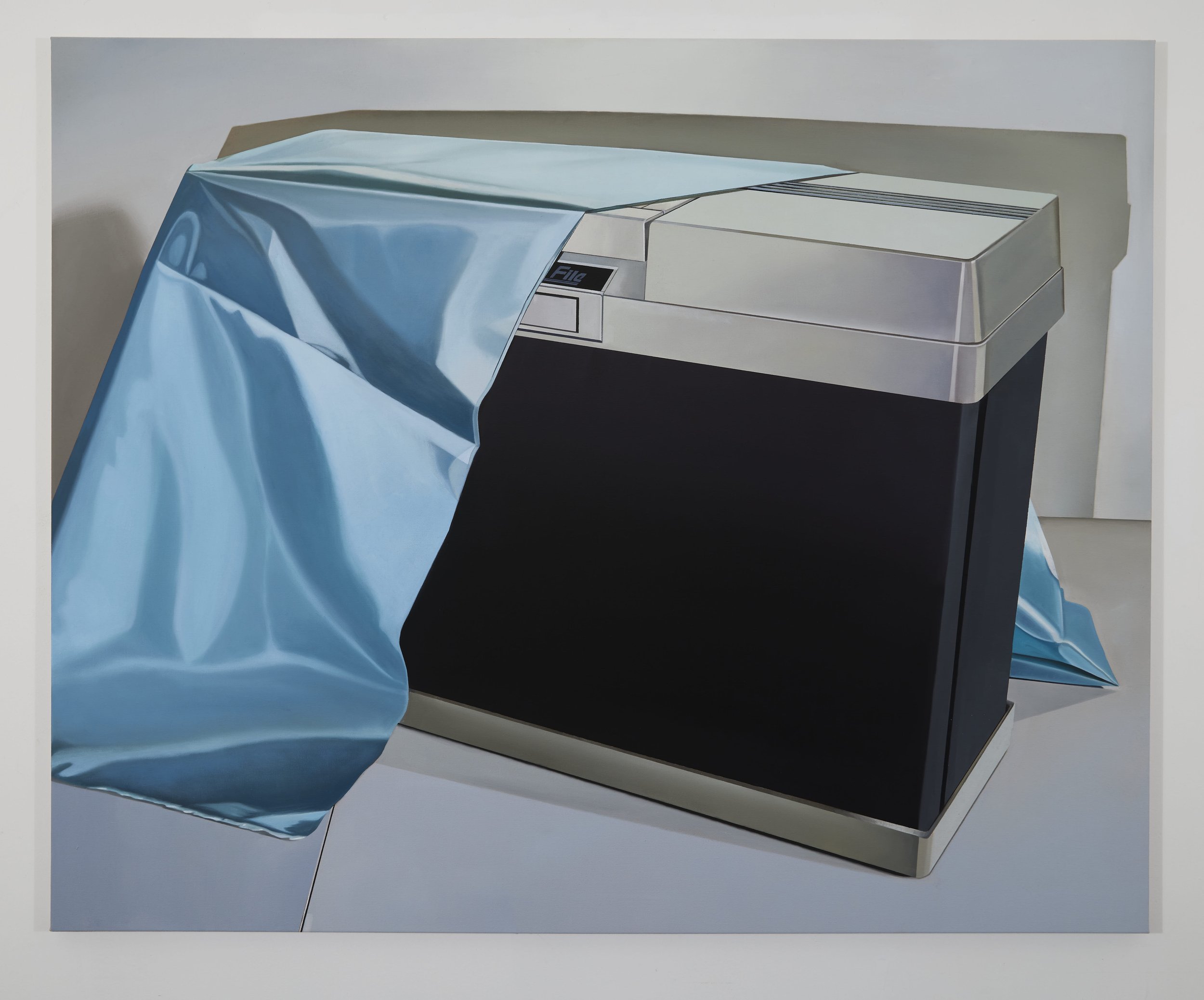  Storage devices obscured  Oil on linen  130 X 160cm  2023  Public Collection 