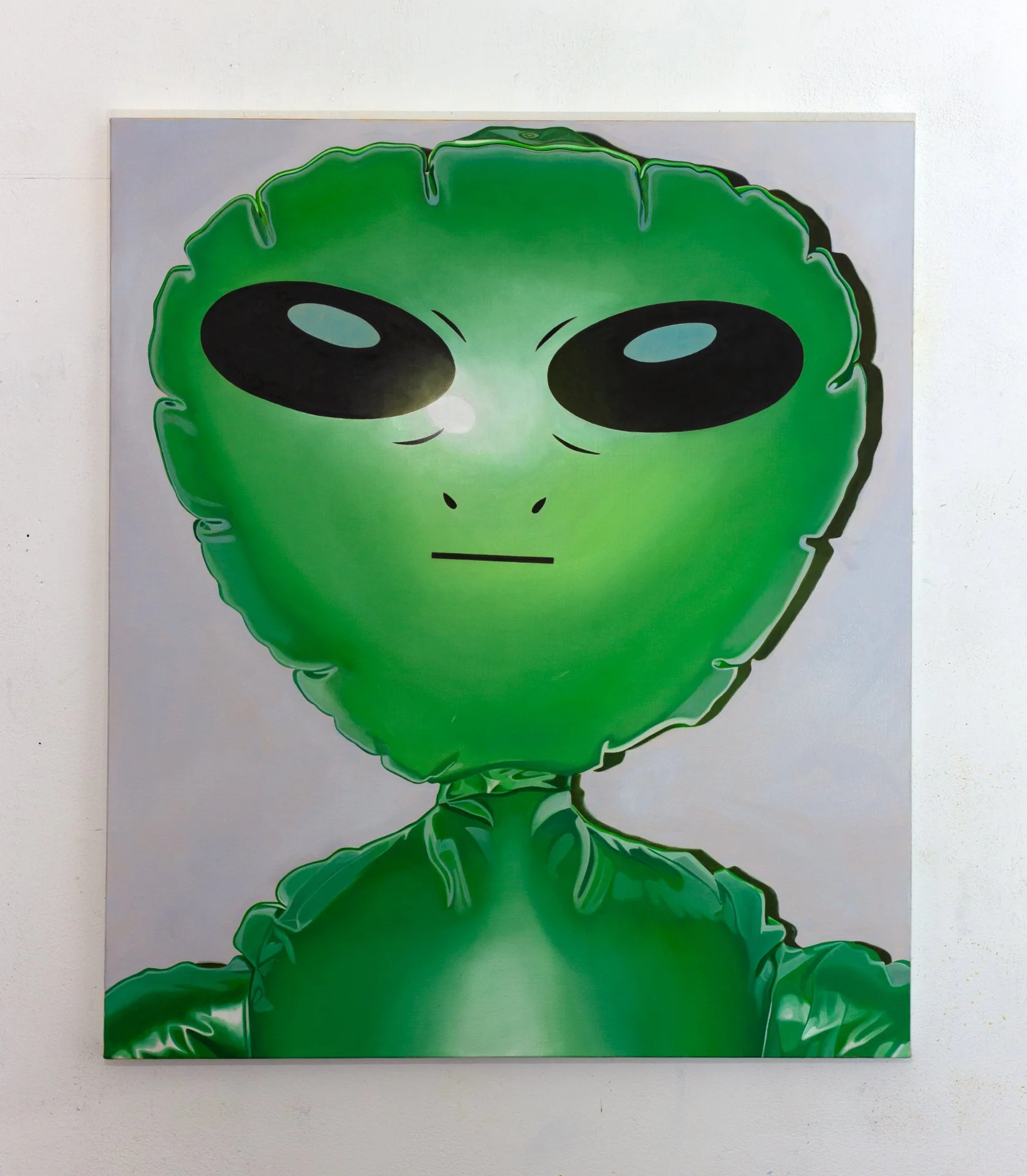  Inflatable Alien I  Oil on canvas  70 × 60 cm   