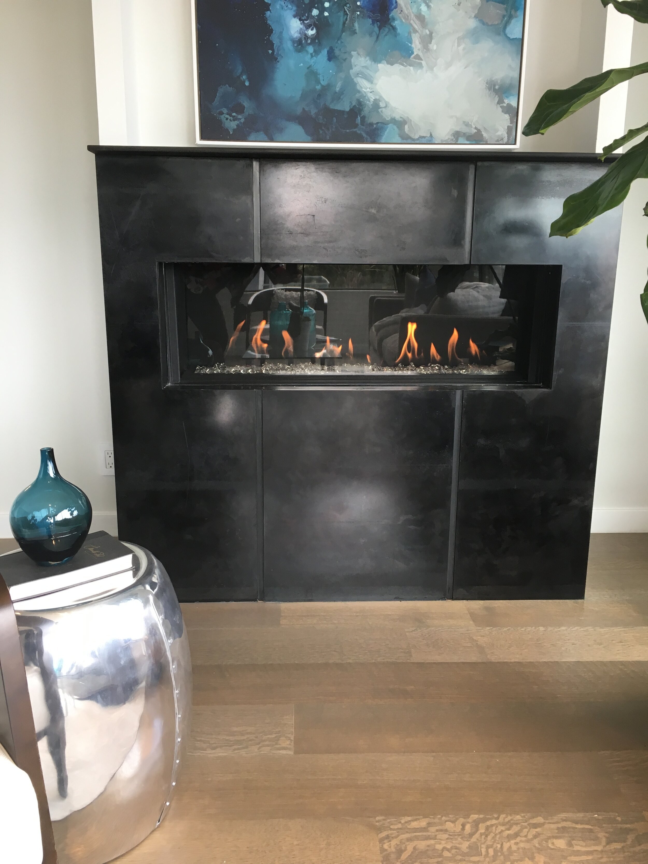 Custom steel finish