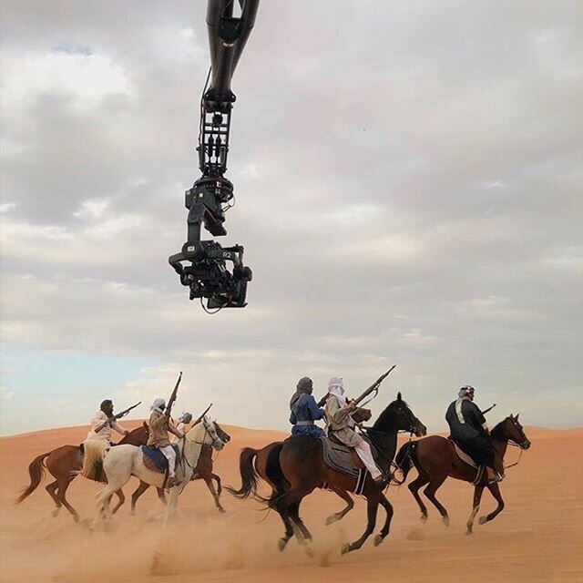 Filming for a tv series. Motorcrane and Alexa Mini