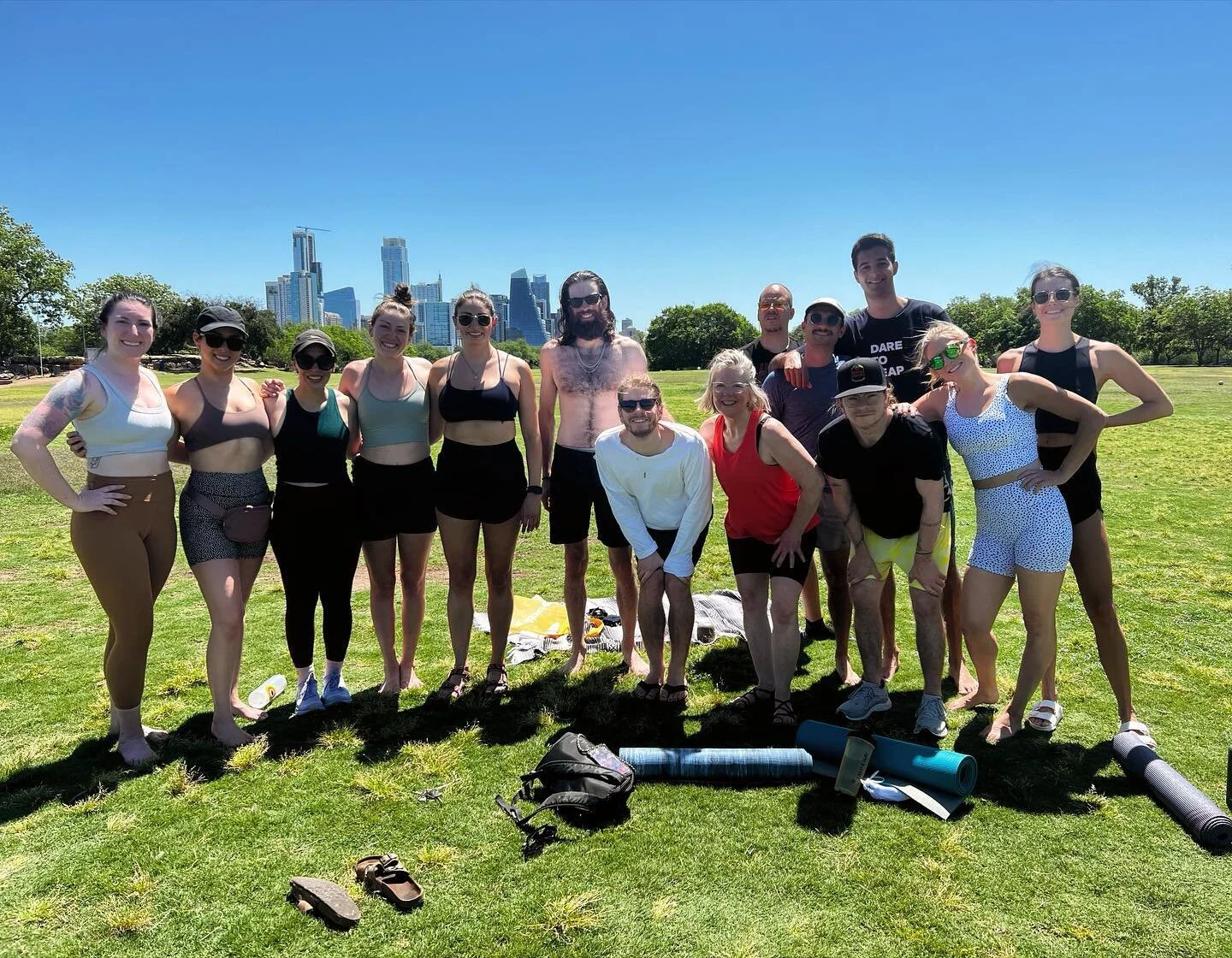 Love my yoga community 🤍 so happy to start off Sunday with a sunny Zilker flow! ☀️

My goal is to hold classes every other Sunday at 11am- I&rsquo;ll post updates in my stories 🌵

#austintexas #atx #yoga #flow #outdooryoga #fitness