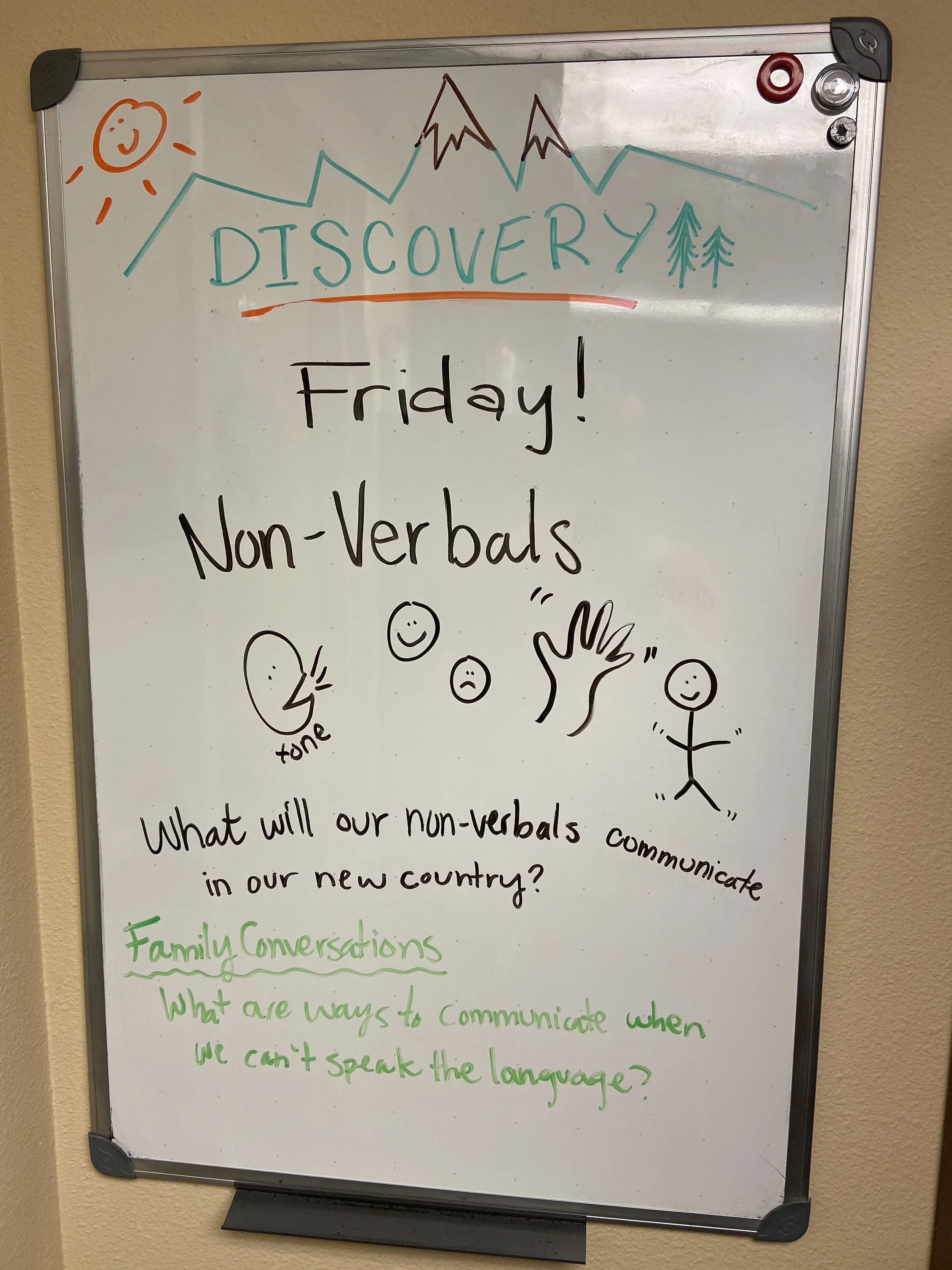  An example of Ransom’s class focus for a day, diving a little deeper into different types of communication that can happen across cultures. 
