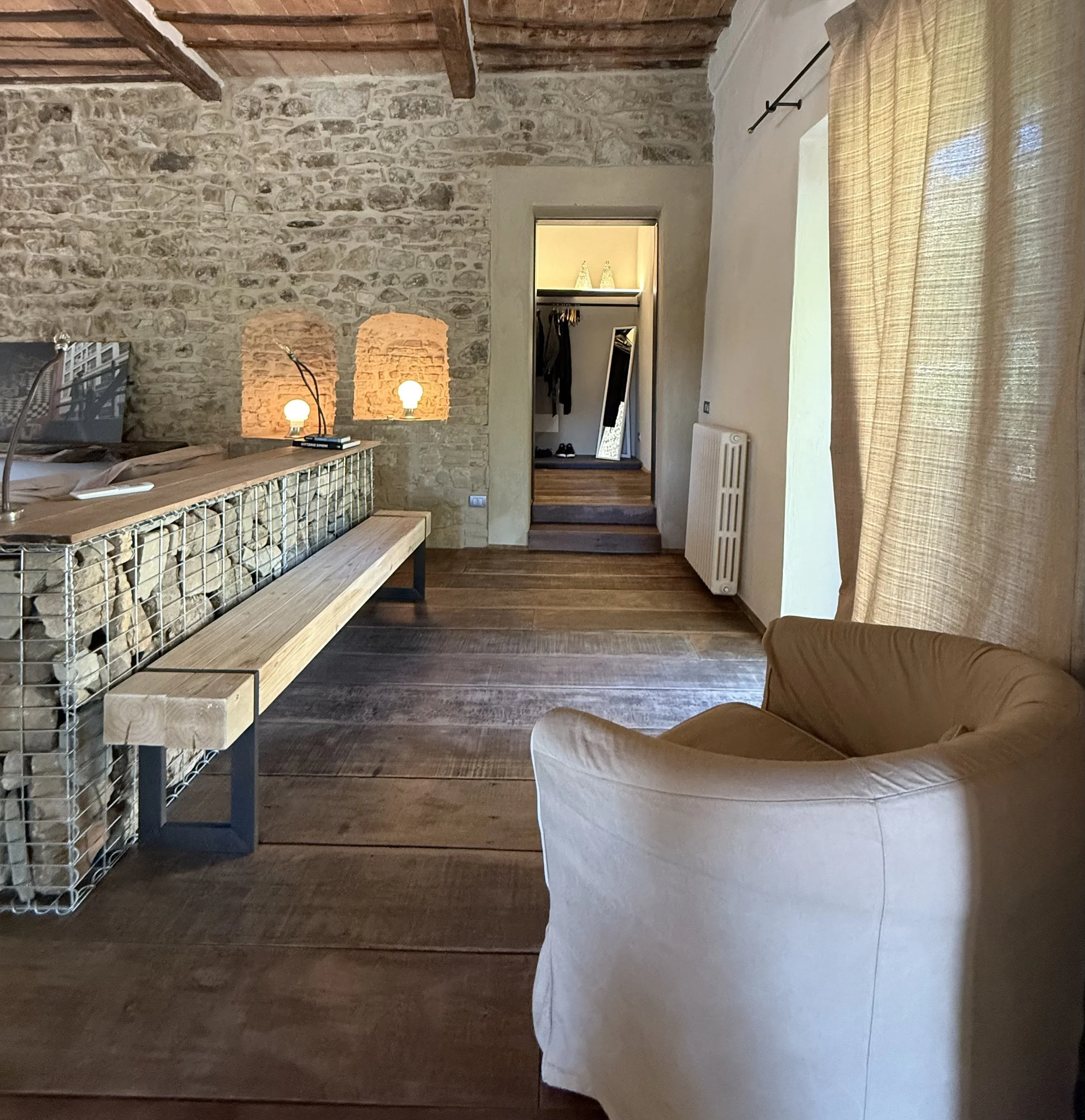 custom bed wall luxury interior design Tuscany