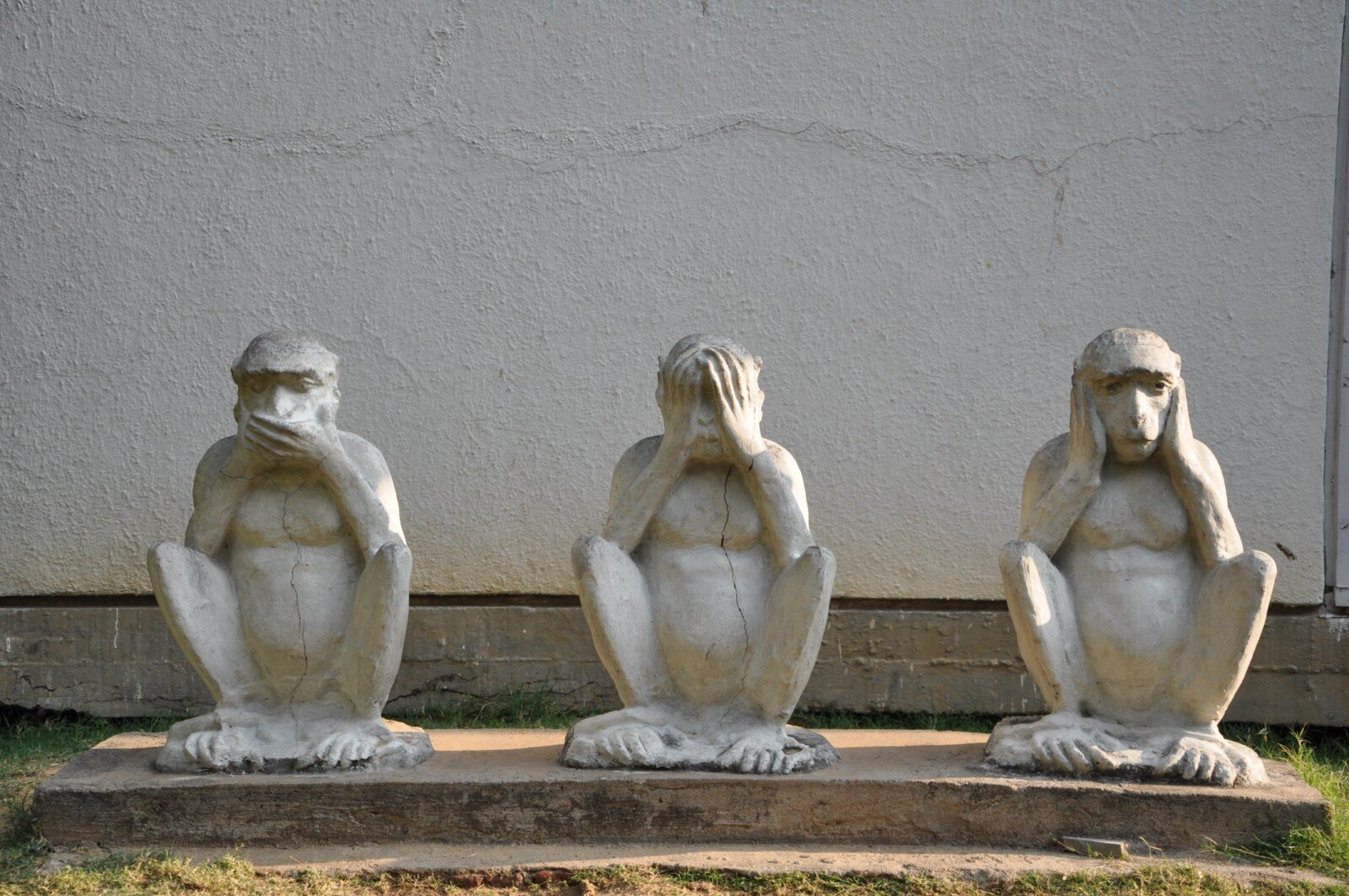 Gandhiji's Three Monkeys  By Kalyan Shah - CC BY-SA 3.0,  Attribution