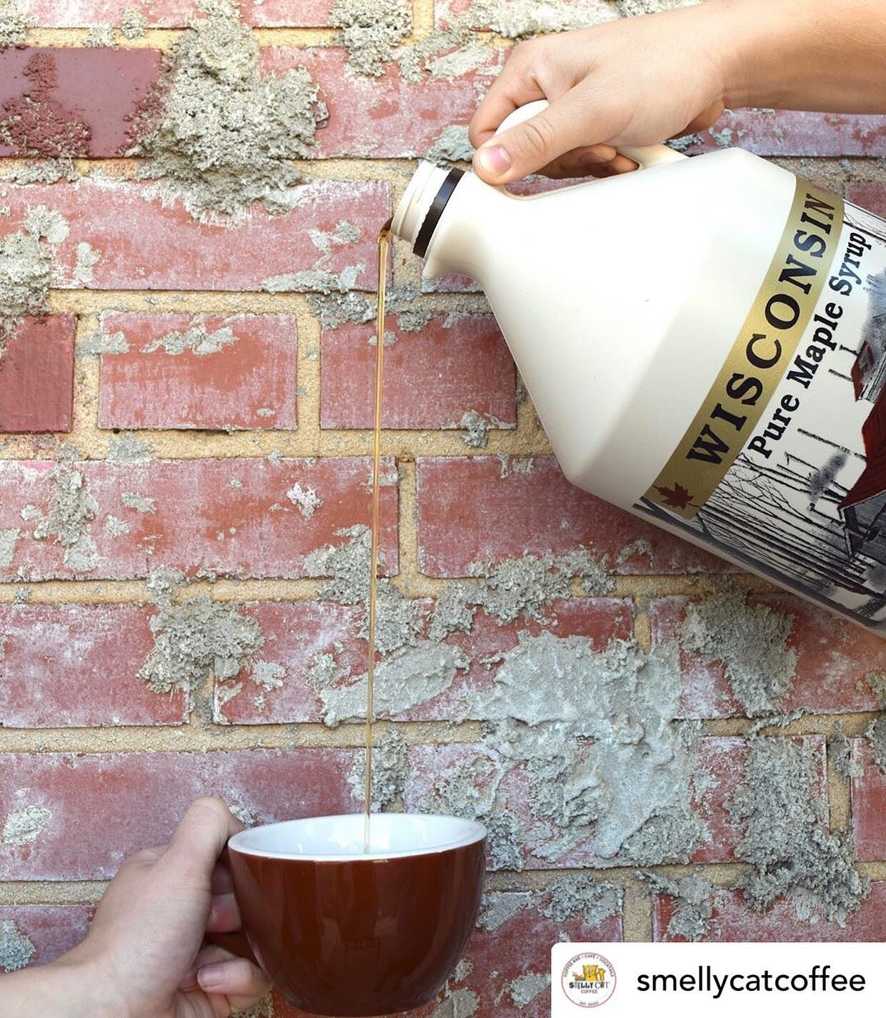Starting tomorrow, ditch the white stuff and add a little maple syrup to your coffee, latte, or tea the next time you&rsquo;re at @smellycatcoffee as an all natural sweetener!

___________________

@smellycatcoffee We&rsquo;re proud to partner with G