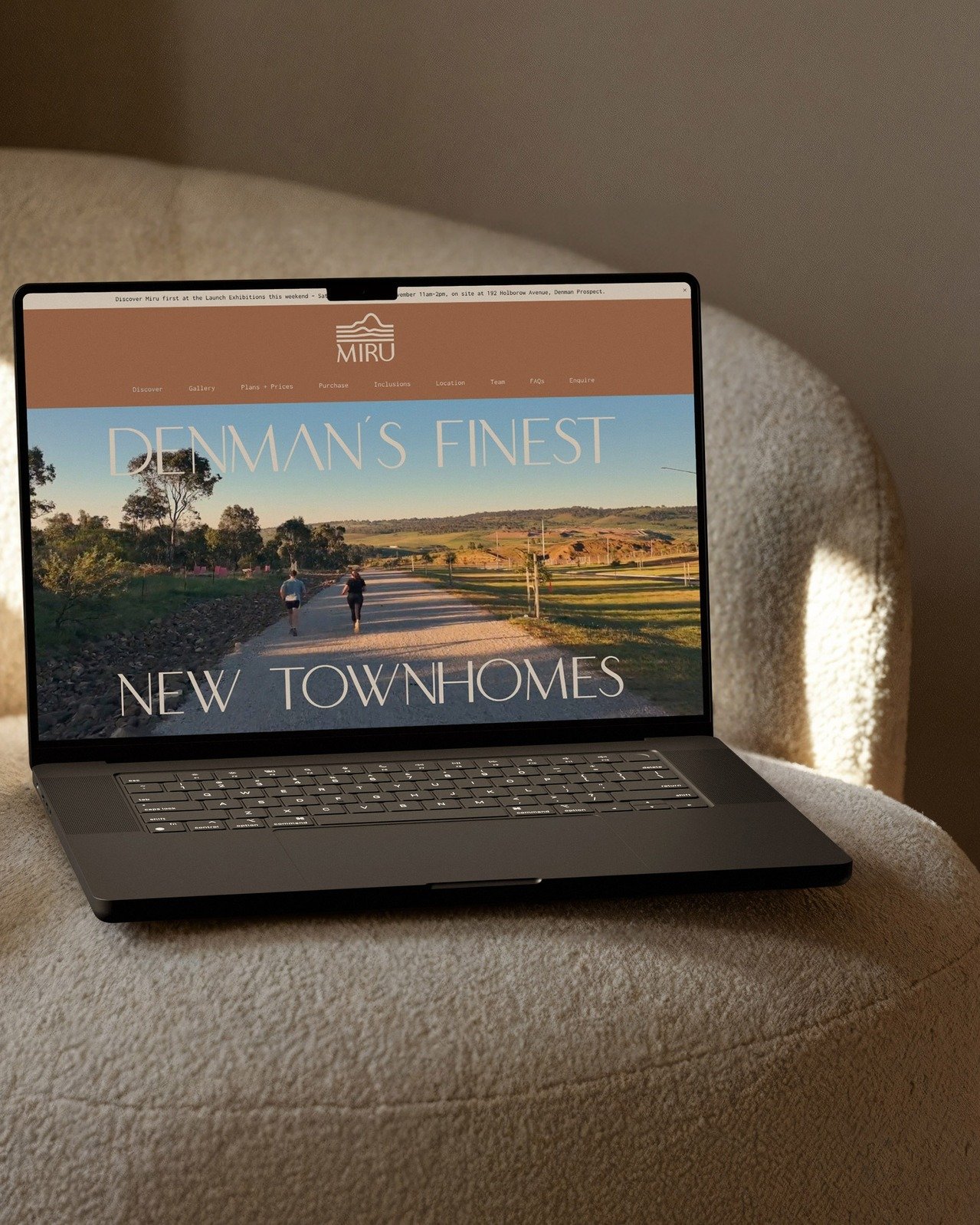 WEBSITE SPOTLIGHT 💫

I recently had the pleasure of completing the project website for Miru &ndash; a small development of townhomes that has just hit the market in Denman. 

The site followed the same formula that @brontegroup_ has become known for