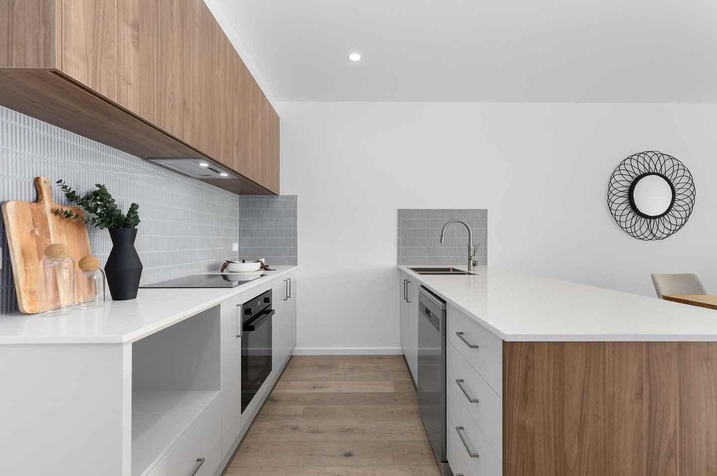 The second of two colour schemes I designed for Winona &mdash; a multi-res townhome project in Googong, NSW, by @brontegroup_ &mdash; has finally come to life! 

So excited for buyers to move in later this year and start enjoying these timeless inter