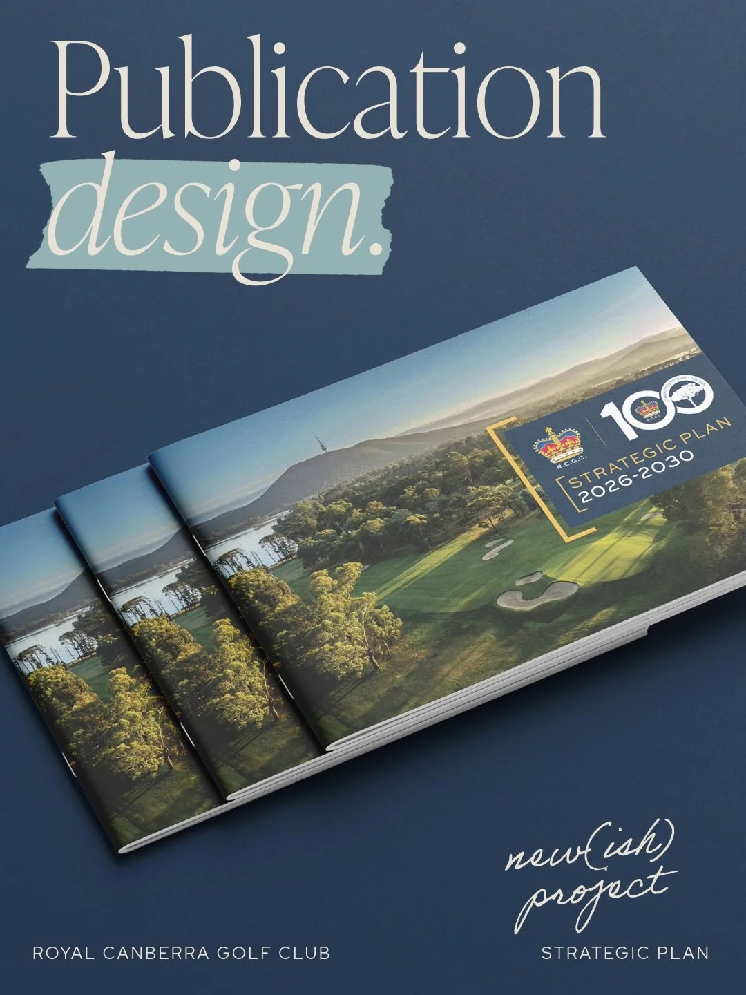 New(ish) project! 💫

I was approached by @royalcanberragolfclub in late 2025 to redesign their upcoming 2026-2030 Strategic Plan. 

The goal was to refresh the previous Strategic Plan design with a stronger application of branding and curated use of