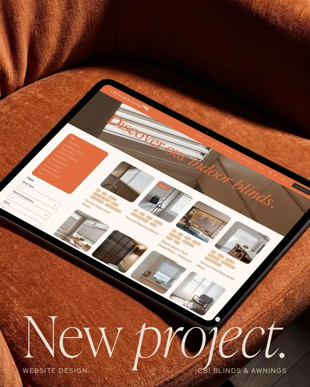 Introducing my latest project &ndash; a website redesign for CBI Blinds &amp; Awnings @carpetonecanberra 💻💫

I previously worked with the team at CBI Blinds &amp; Awnings Canberra on the build of their first website back in 2019. Fast forward almos