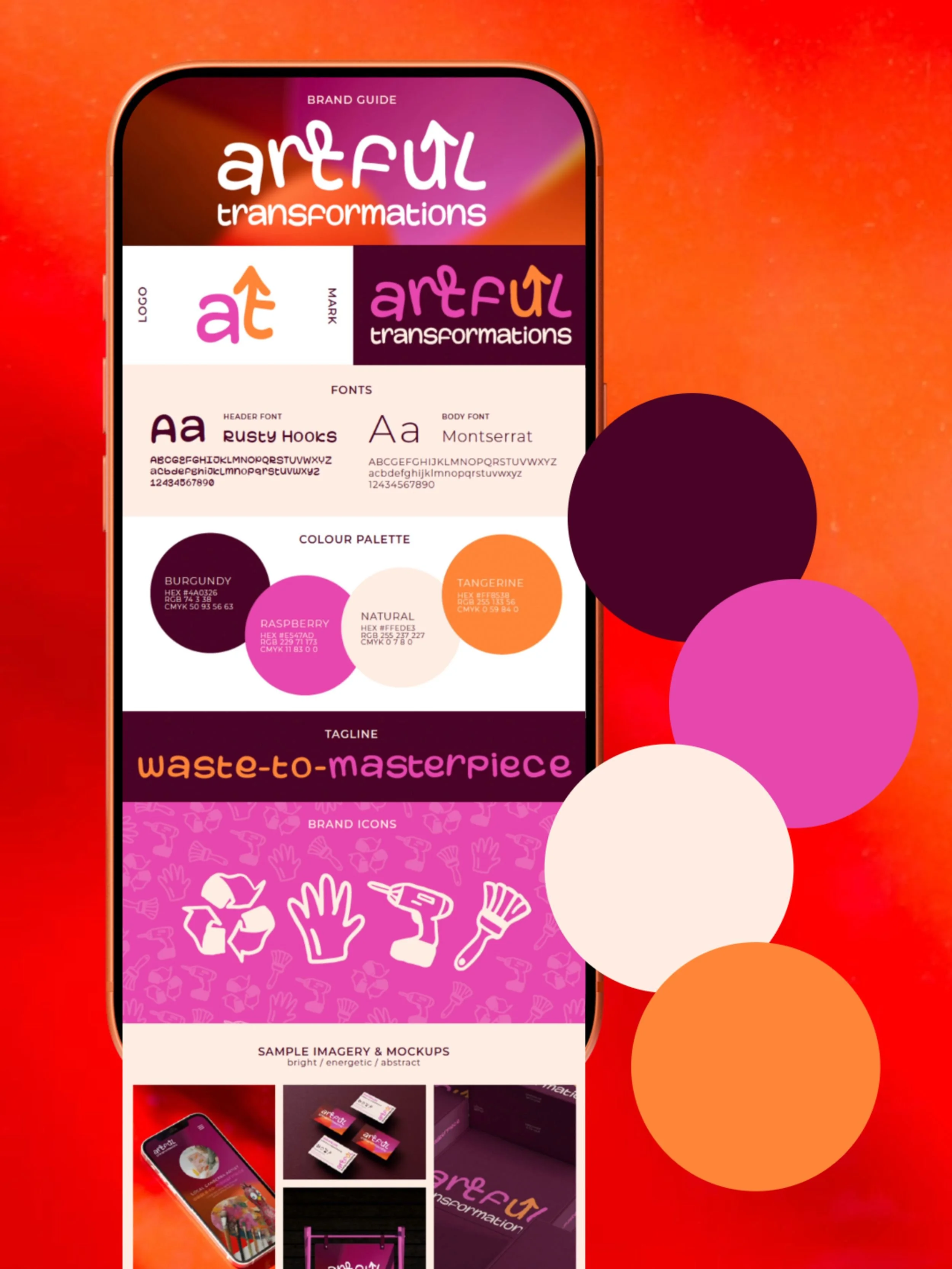 Raego Creative - Artful Transformations Logo Brand Guide and Colours.jpeg