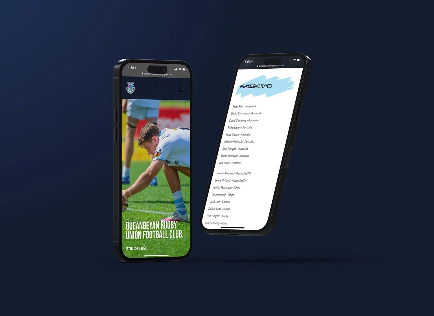 Raego Creative Queanbeyan Whites Rugby Club Website Design iPhones Floating.jpg
