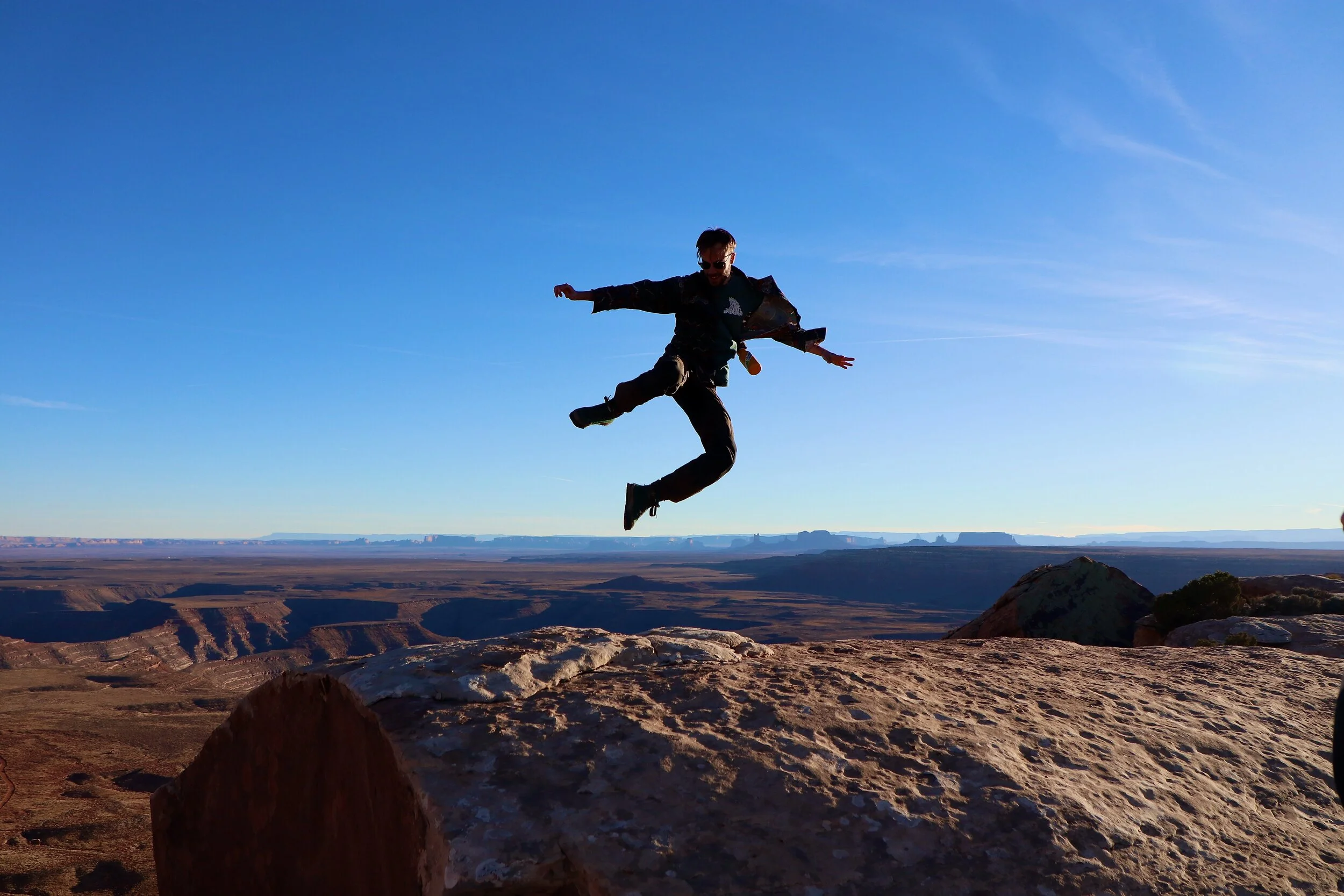 Jumping for Joy - Muley Point, Utah