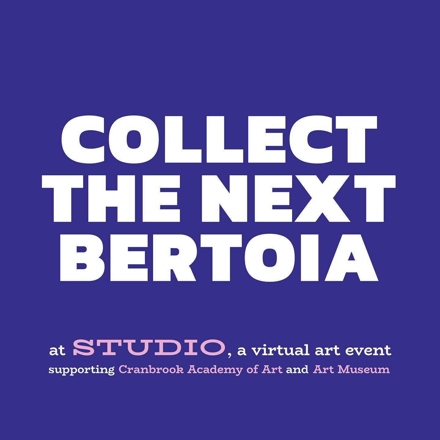 We&rsquo;ve been working with our alma mater @cranbrook_art to develop an identity for their STUDIO event (happening this weekend) that supports both the academy and @cranbrookartmuseum. Our goal when designing the project was to celebrate the legacy